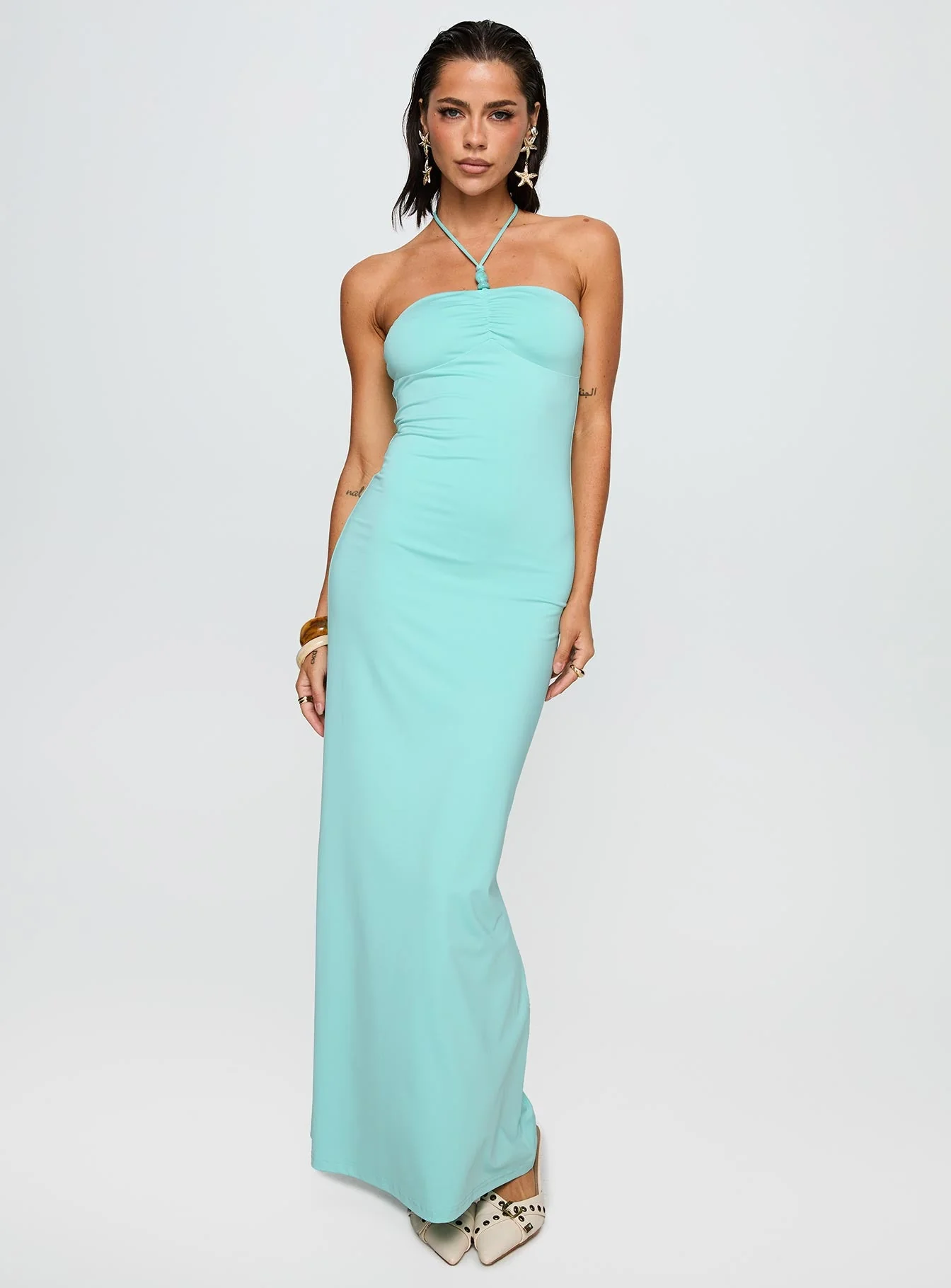 A Vision Hardware Detail Maxi Dress Blue - Image 2