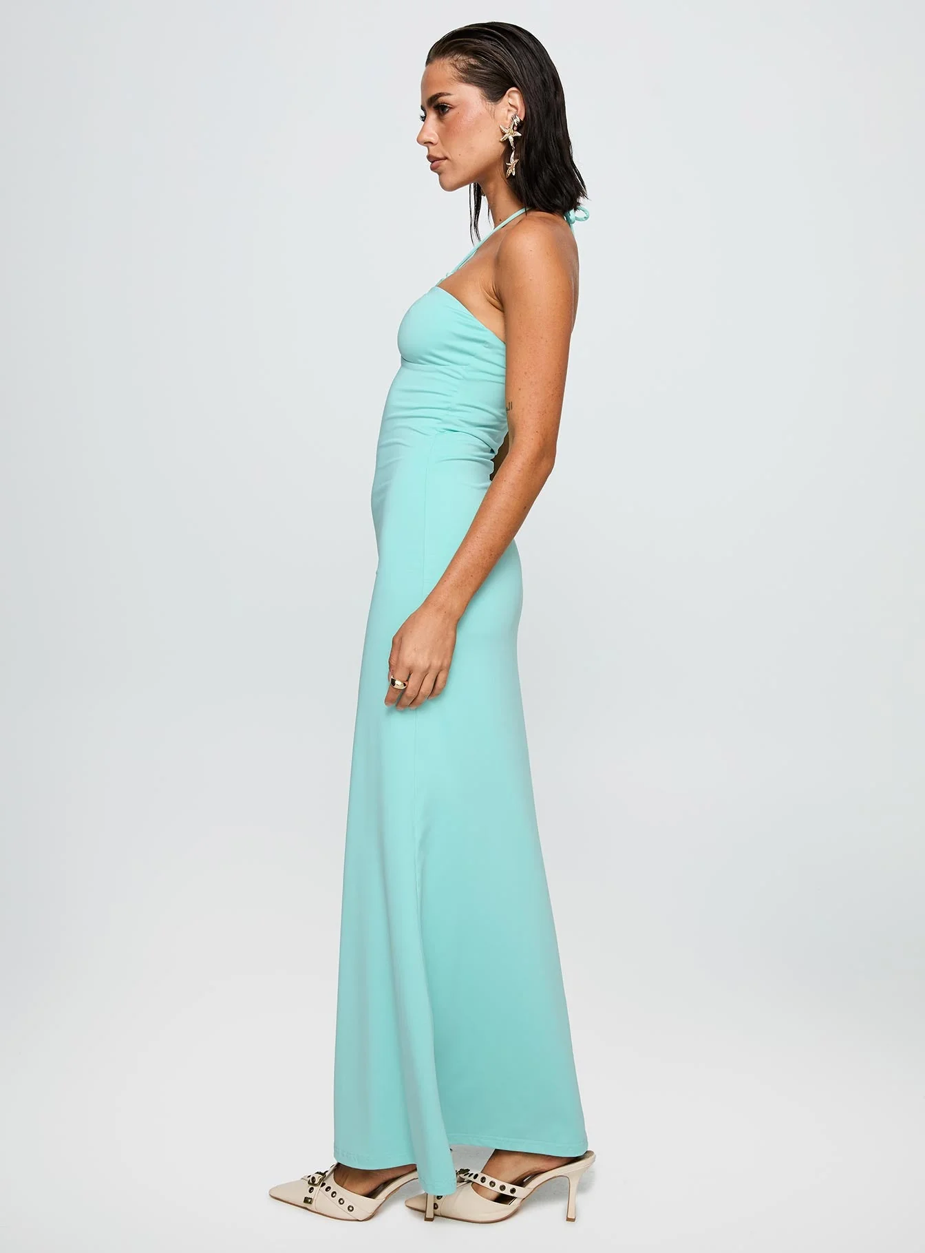 A Vision Hardware Detail Maxi Dress Blue - Image 4