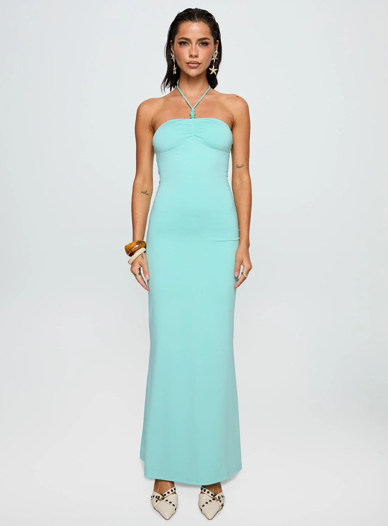 A Vision Hardware Detail Maxi Dress Blue - Image 7