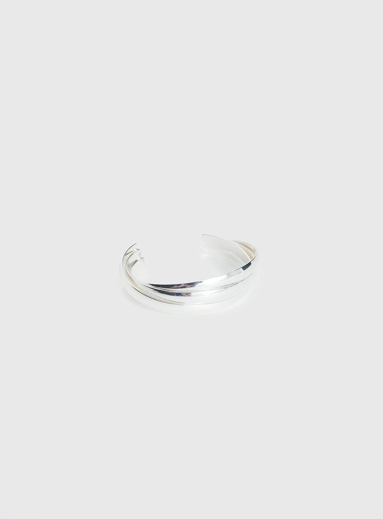 Affluent Layered Cuff Silver - Image 2
