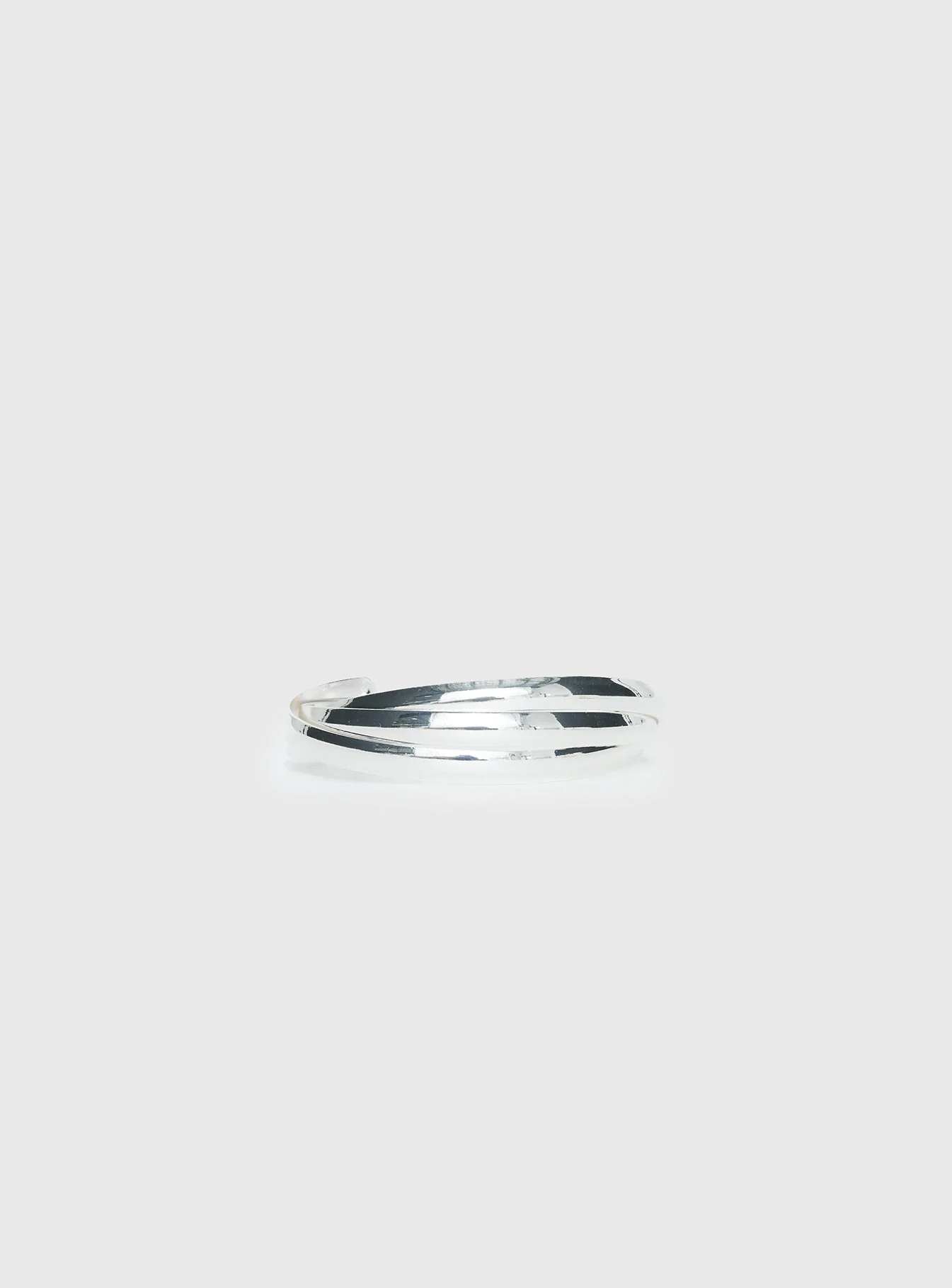 Affluent Layered Cuff Silver - Image 4