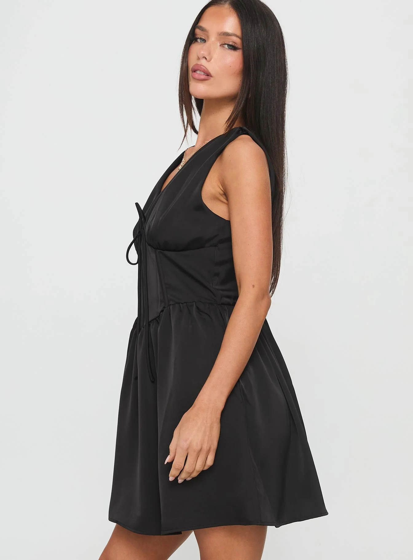 Alamere Mini Dress Black - Image 3