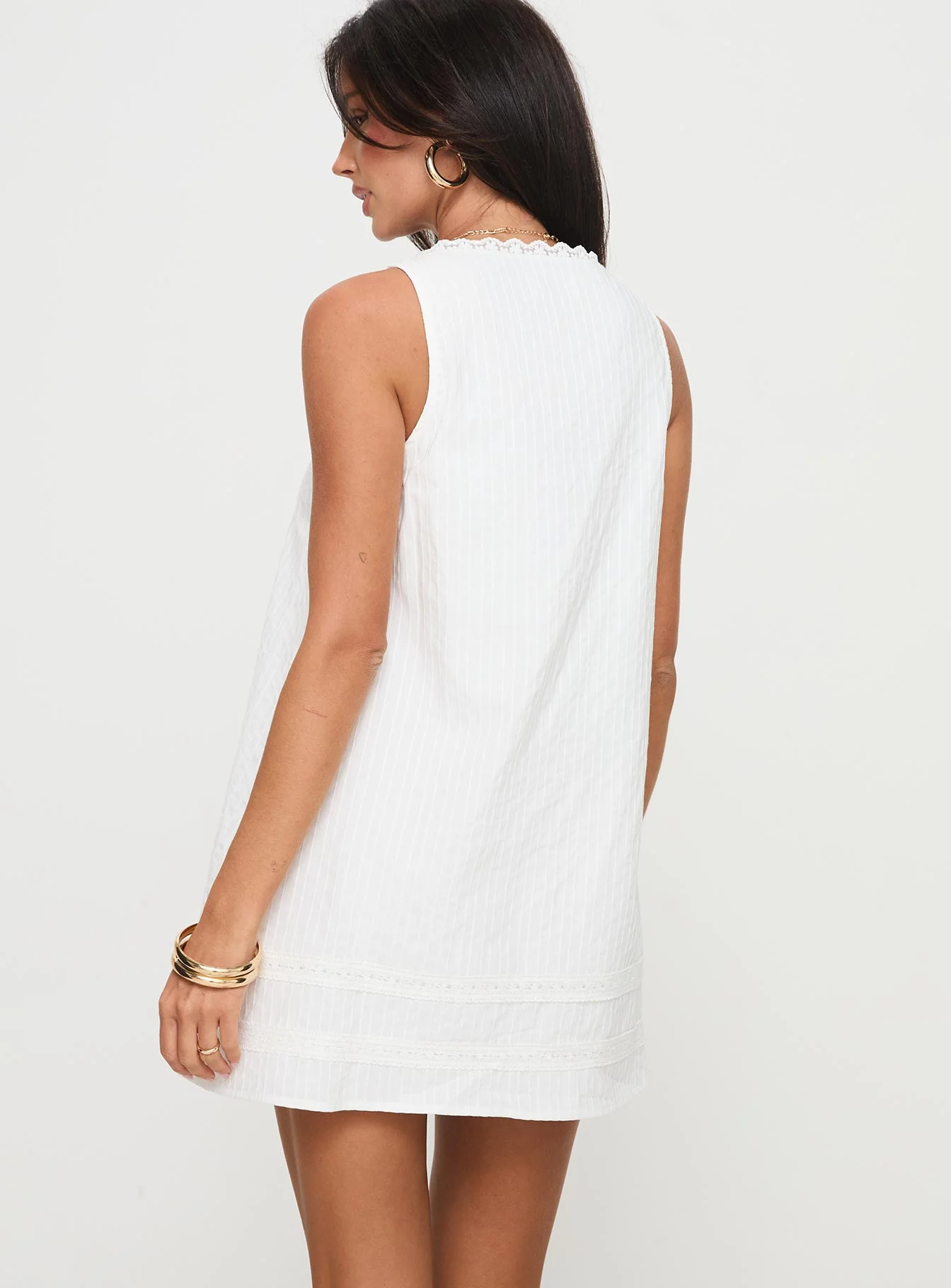 Alanah Mini Dress White Petite - Image 5