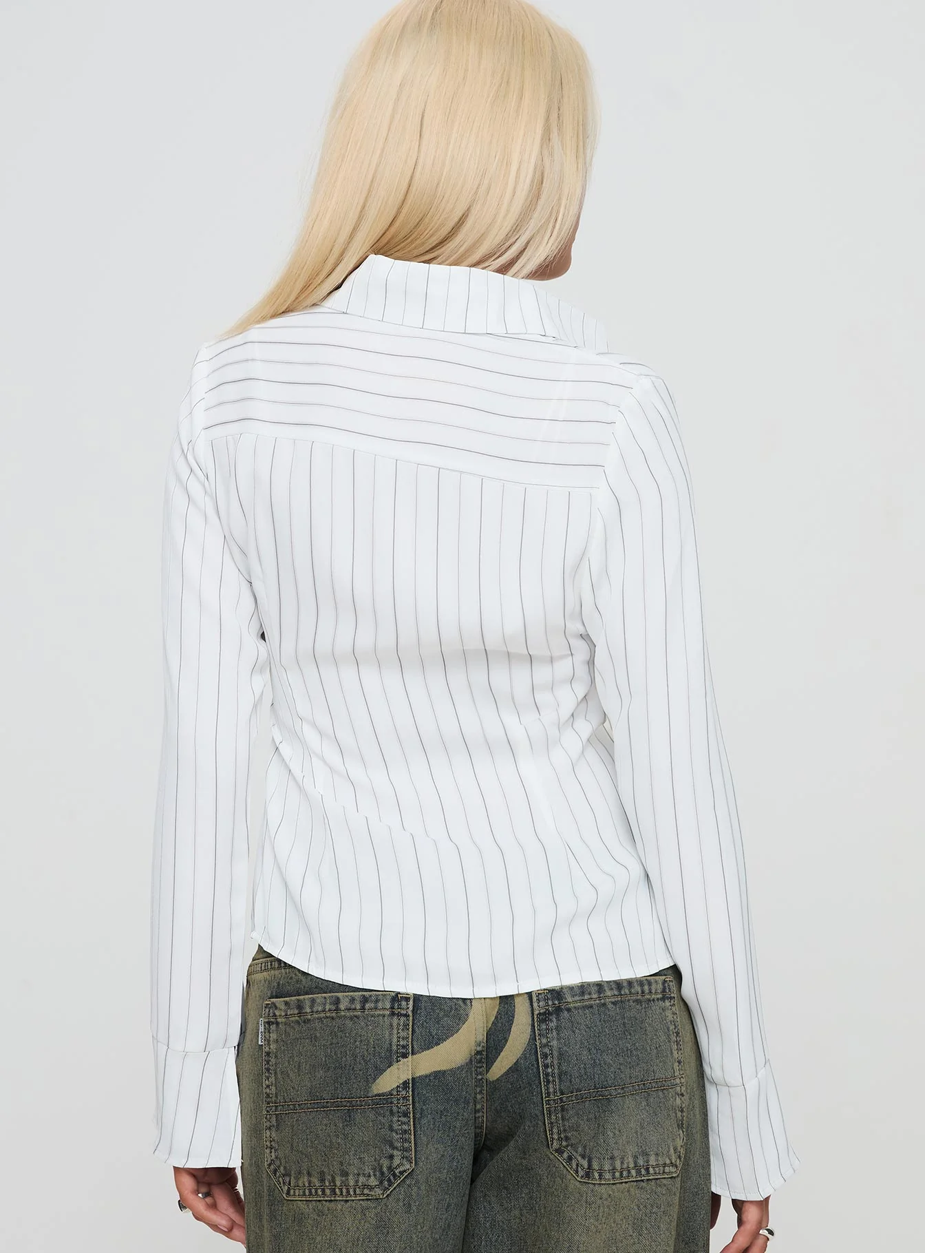 Aldgate Long Sleeve Top White - Image 5