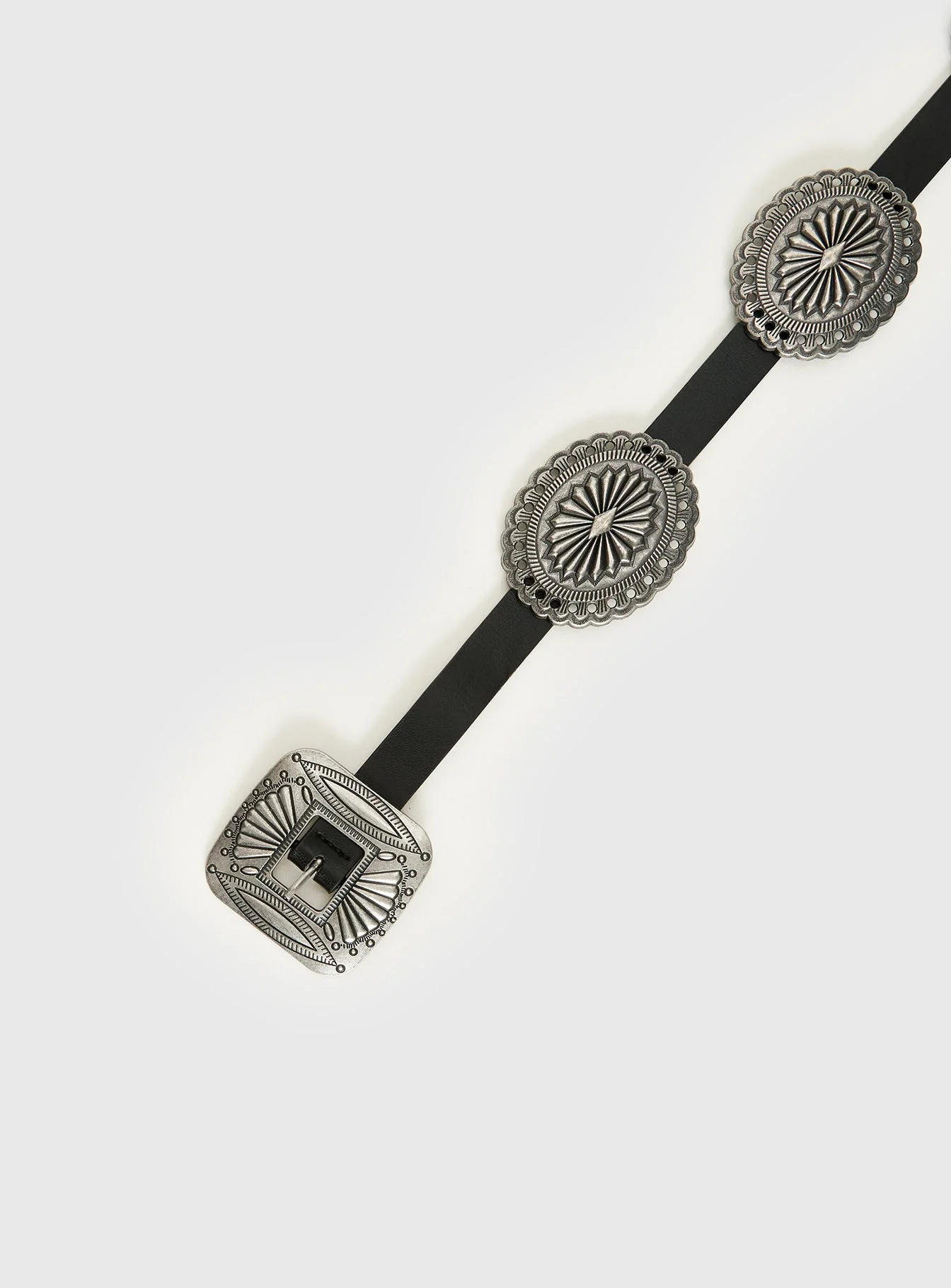 All A Blur Faux Leather Belt Black - Image 3