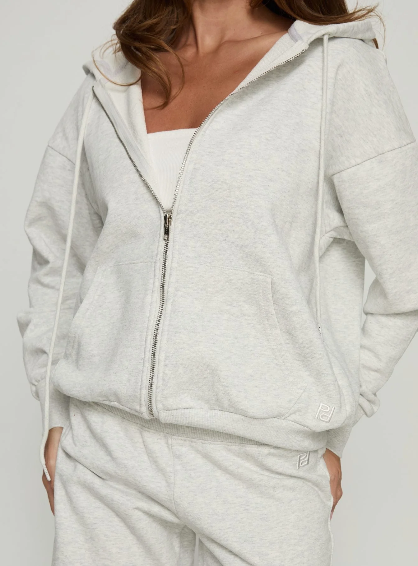 All Day Oversized Hoodie Grey Marle - Image 6