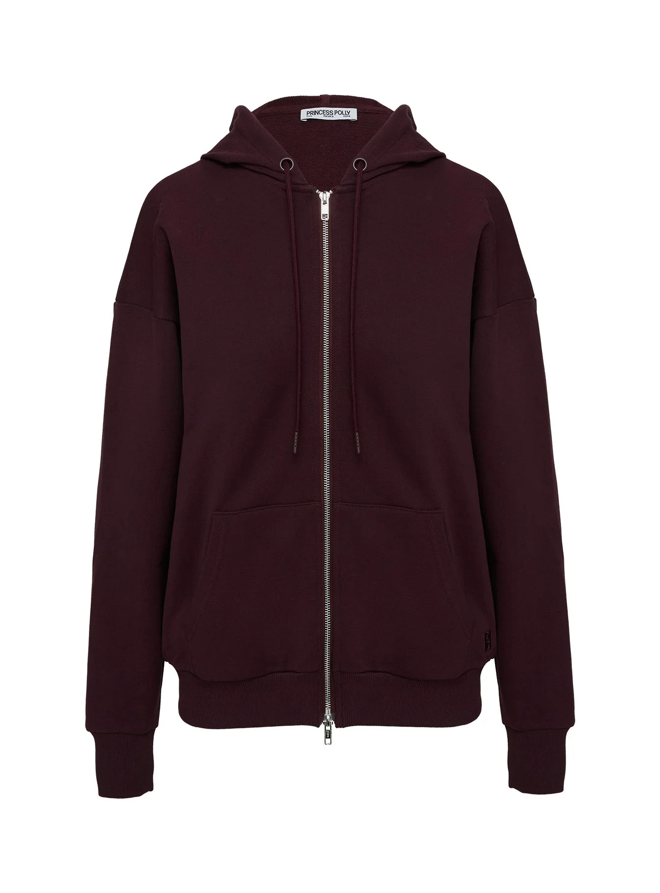 All Day Oversized Hoodie Wine - Image 3