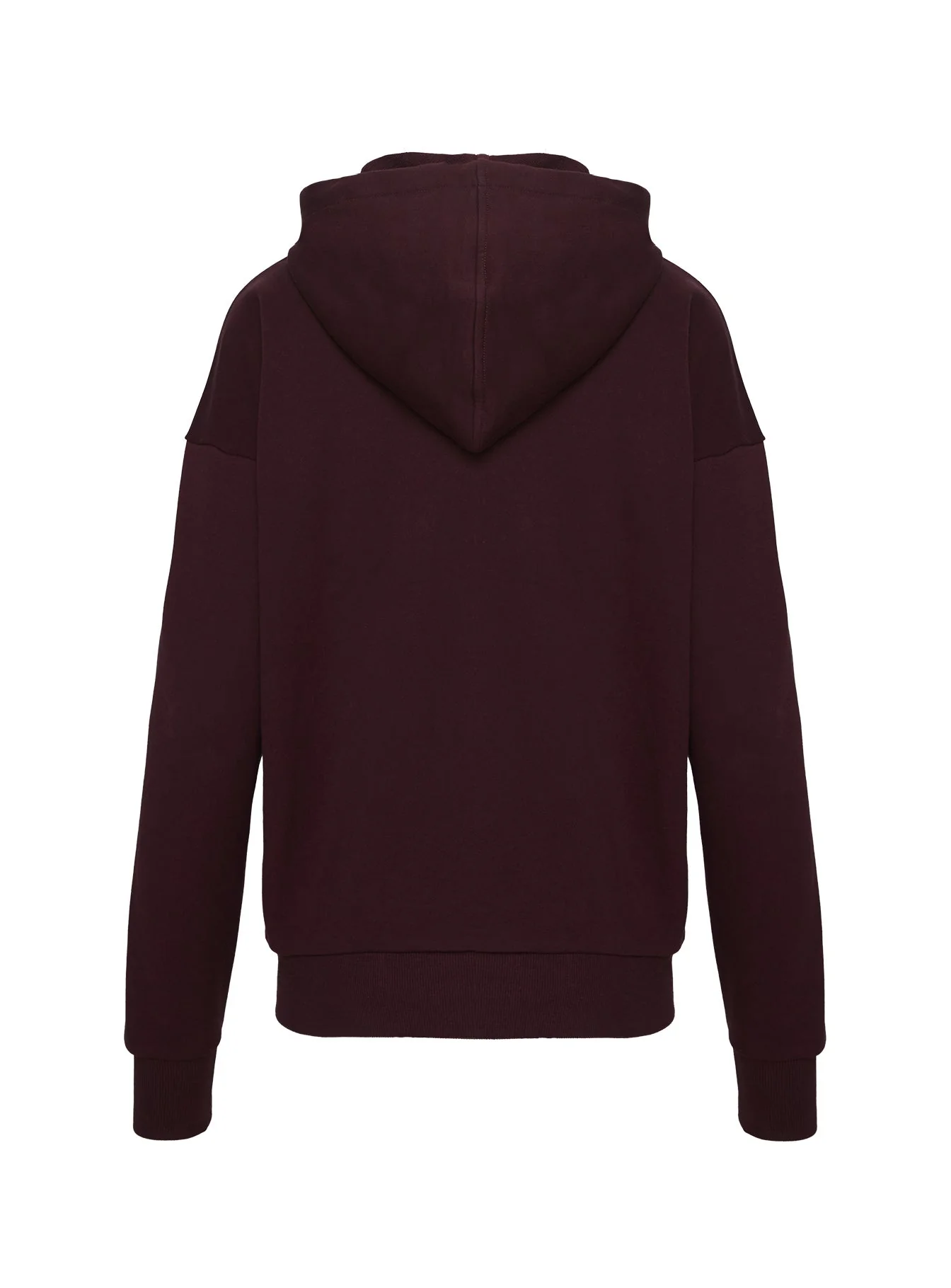 All Day Oversized Hoodie Wine - Image 4