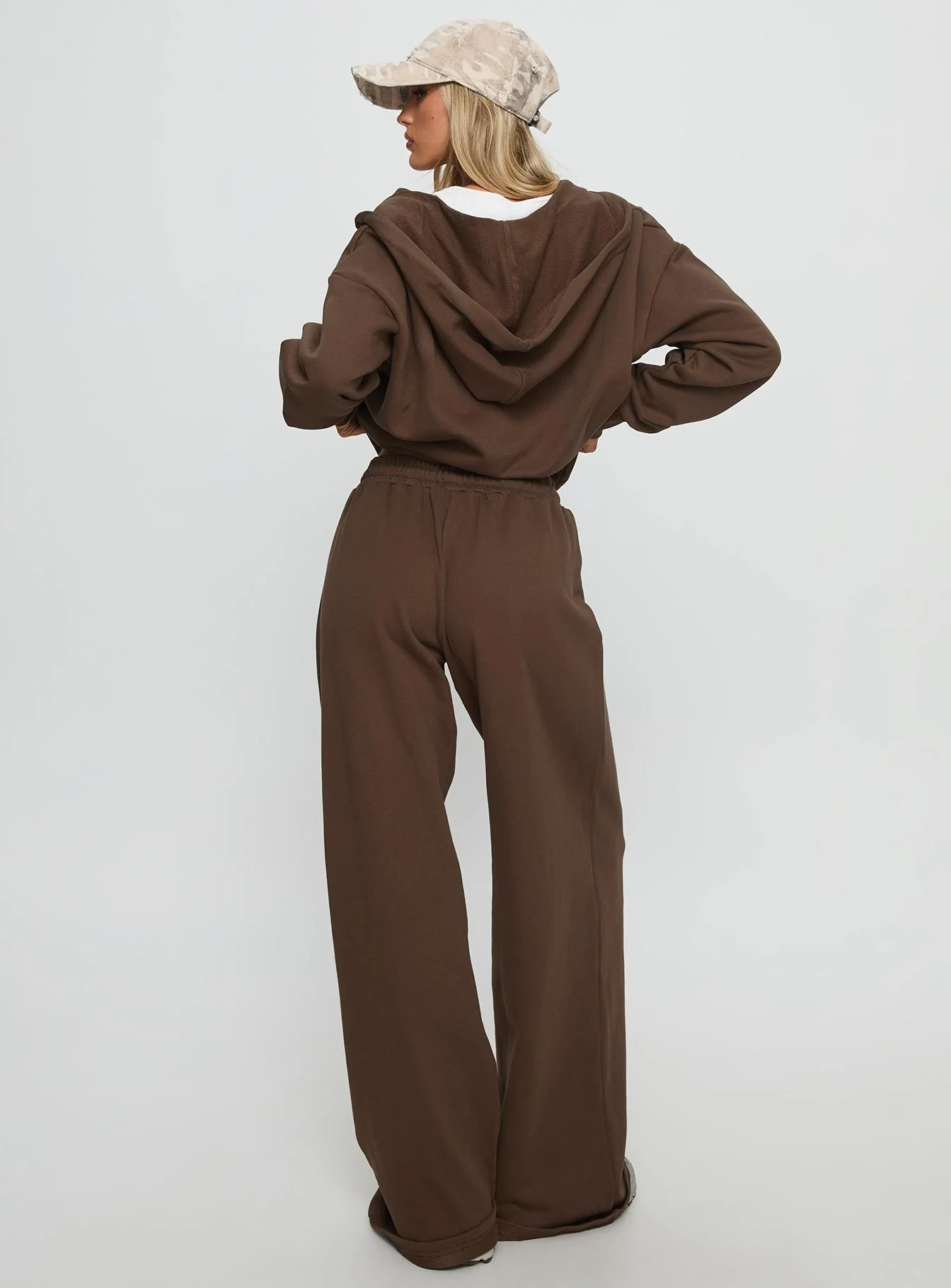 All Day Straight Leg Sweatpants Chocolate Brown - Image 5