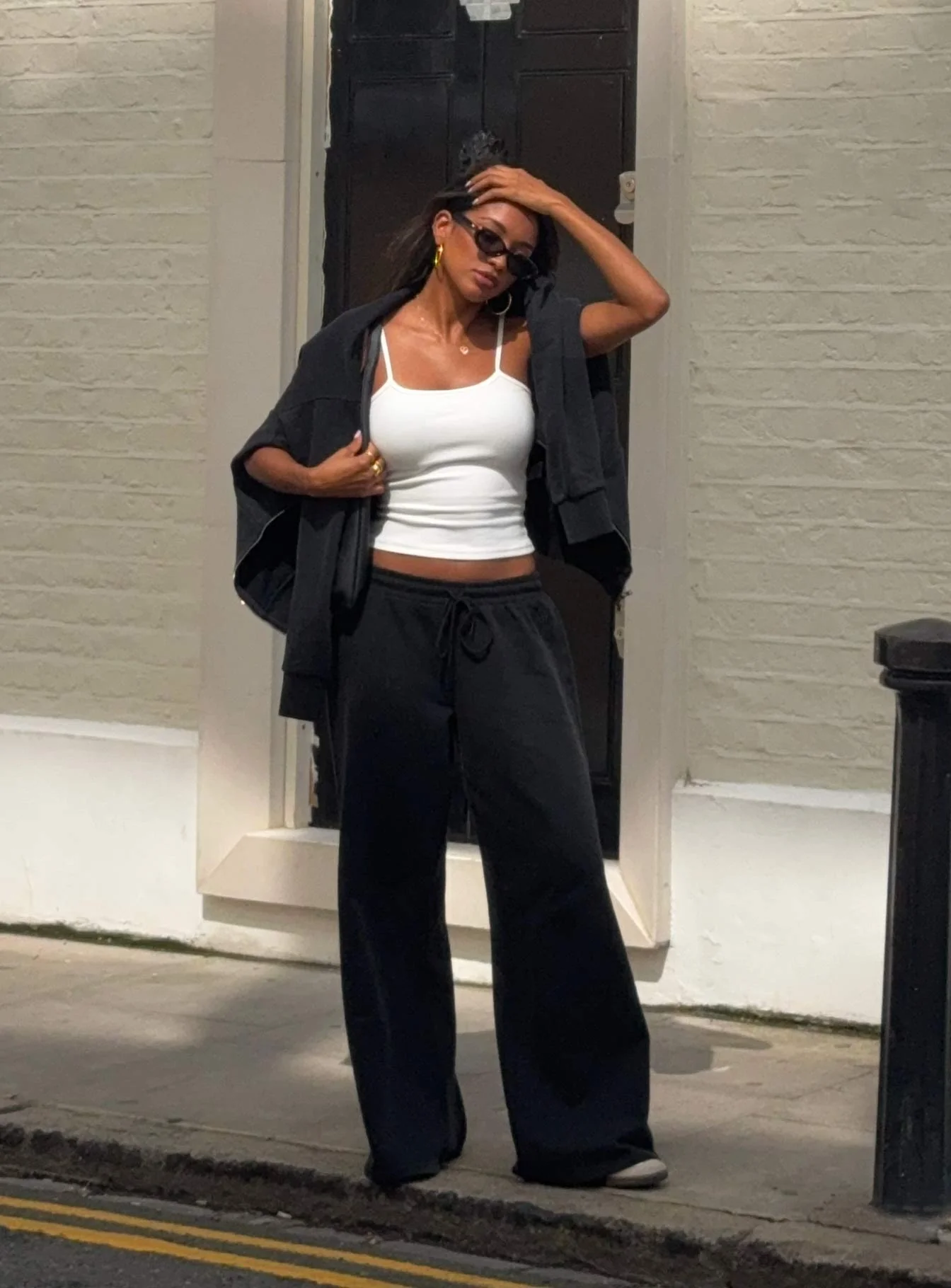 All Day Straight Leg Sweatpants Washed Black - Image 2