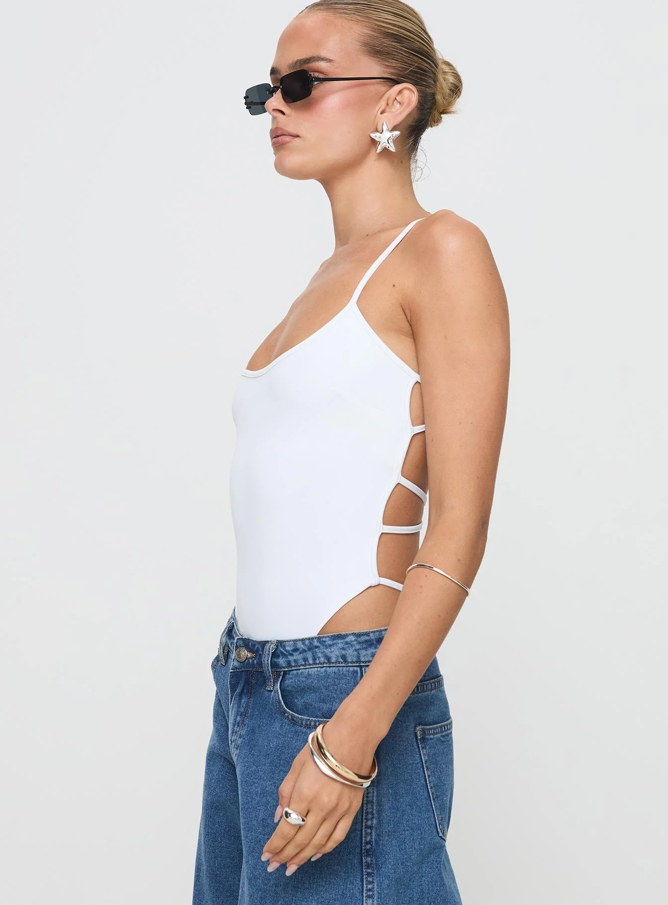All Tied Up Bodysuit White - Image 4