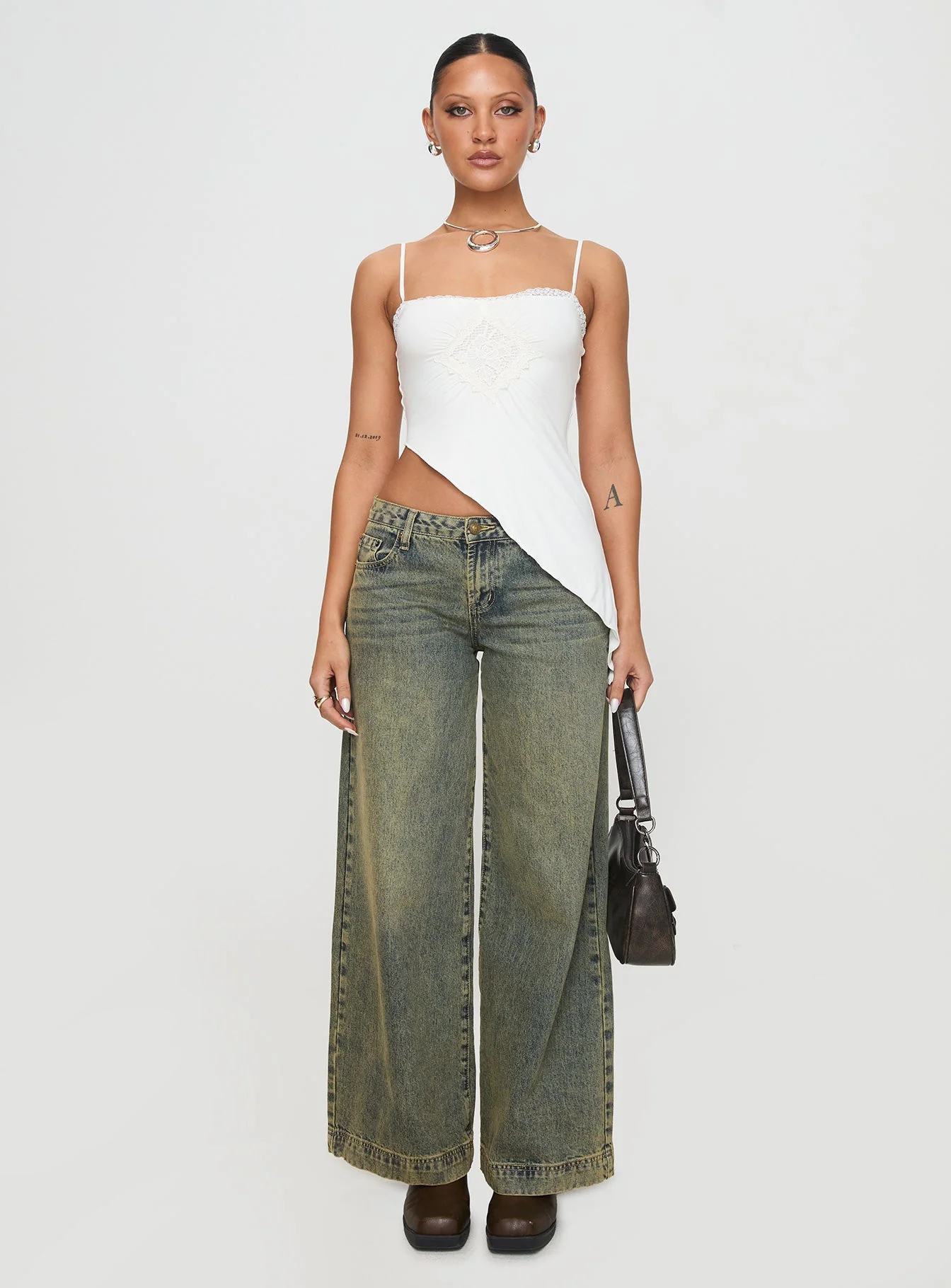 Amabella Asymmetric Top White - Image 7