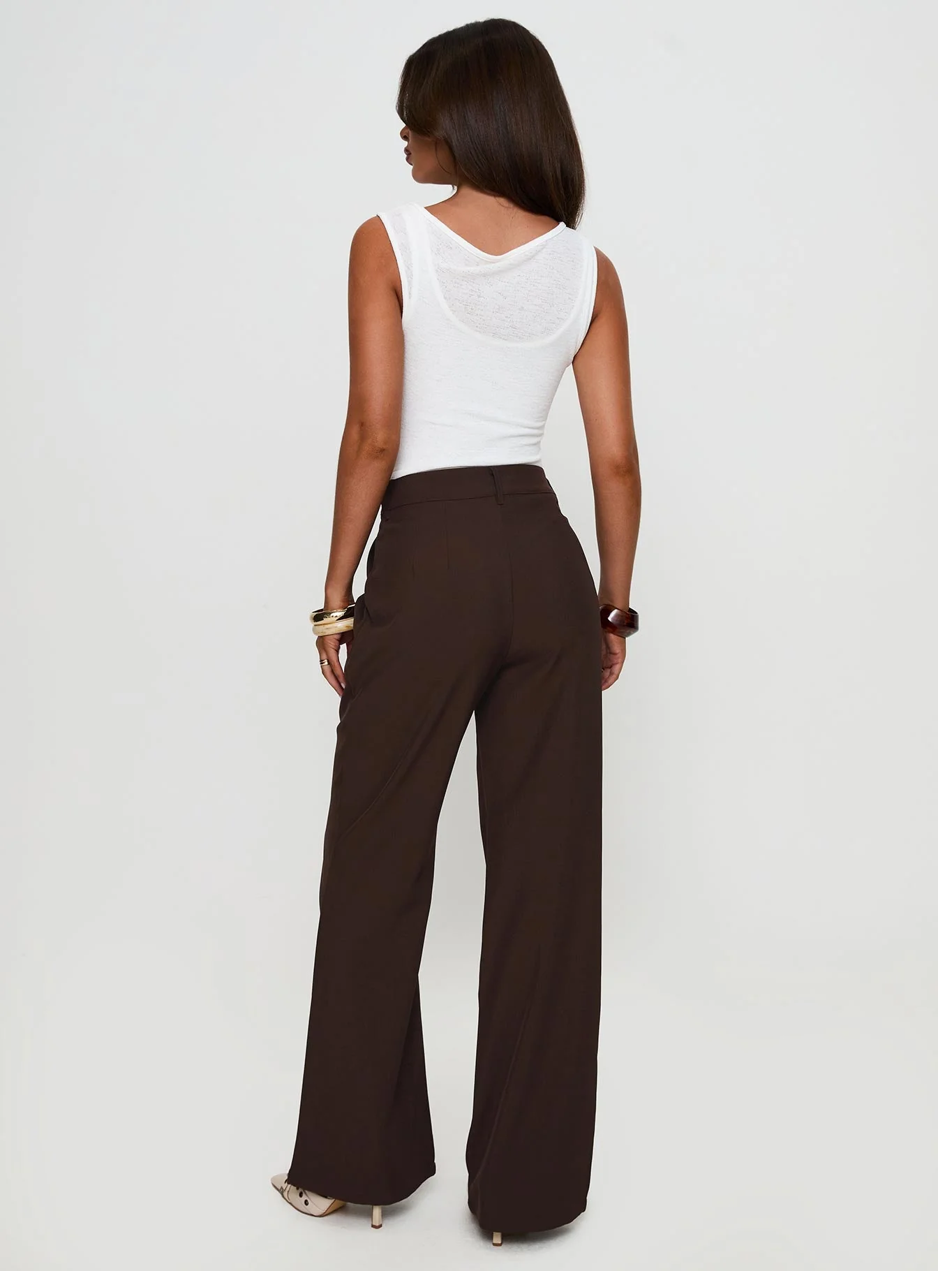 Ambient Wide Leg Pant Chocolate - Image 5