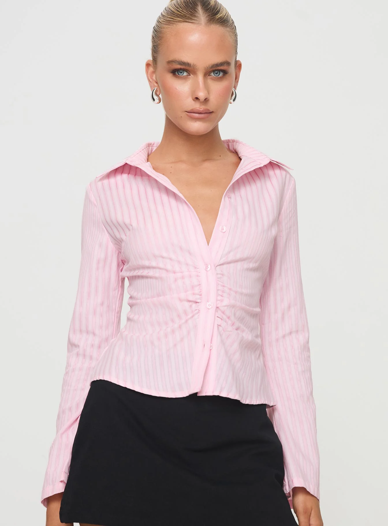 Ambrose Shirt Pink Stripe - Image 3