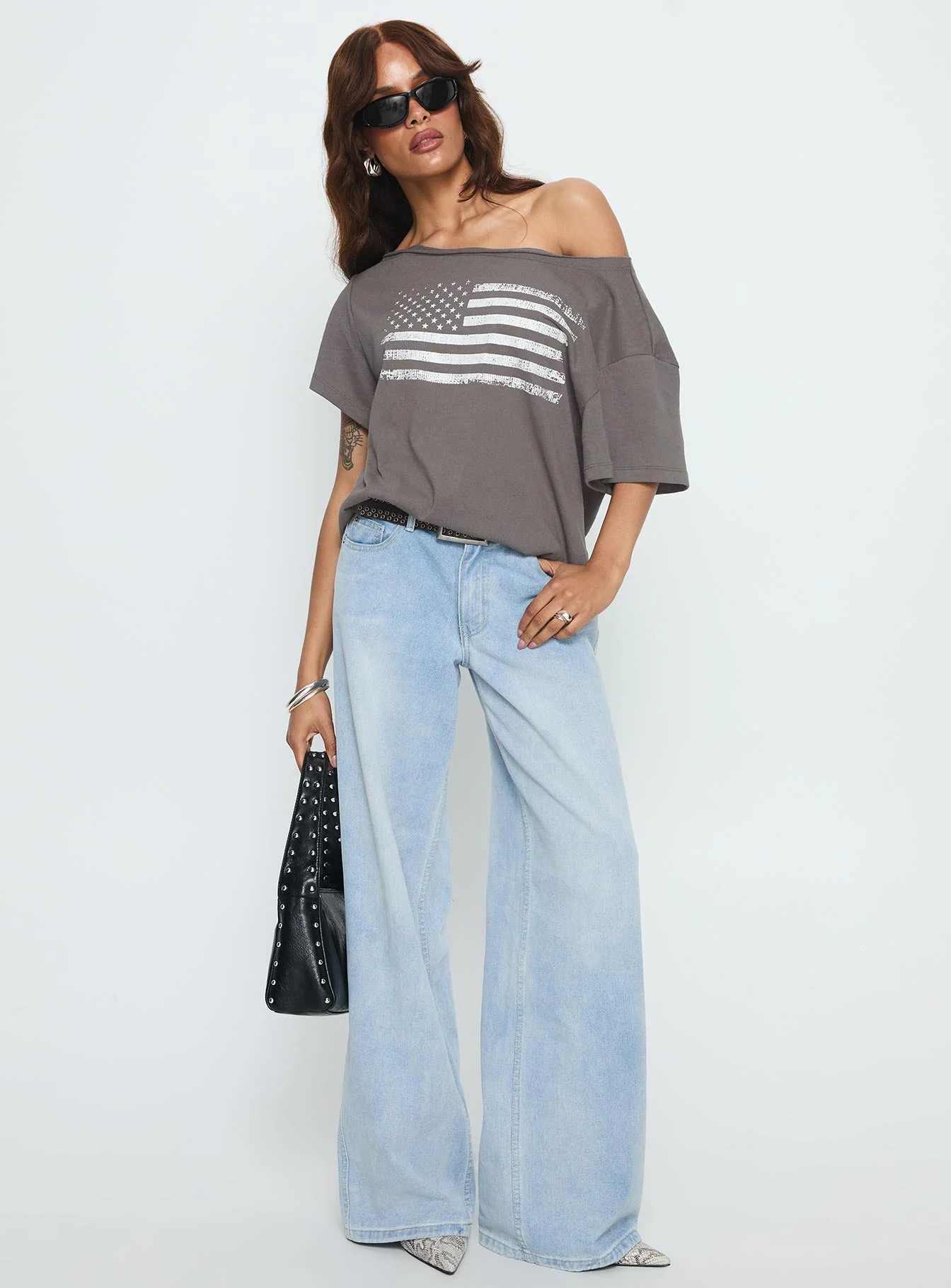 American Tune Graphic Top Washed Black - Image 3