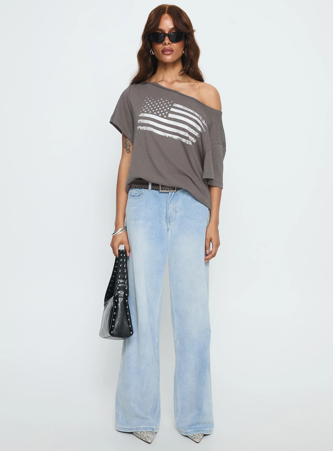 American Tune Graphic Top Washed Black - Image 7