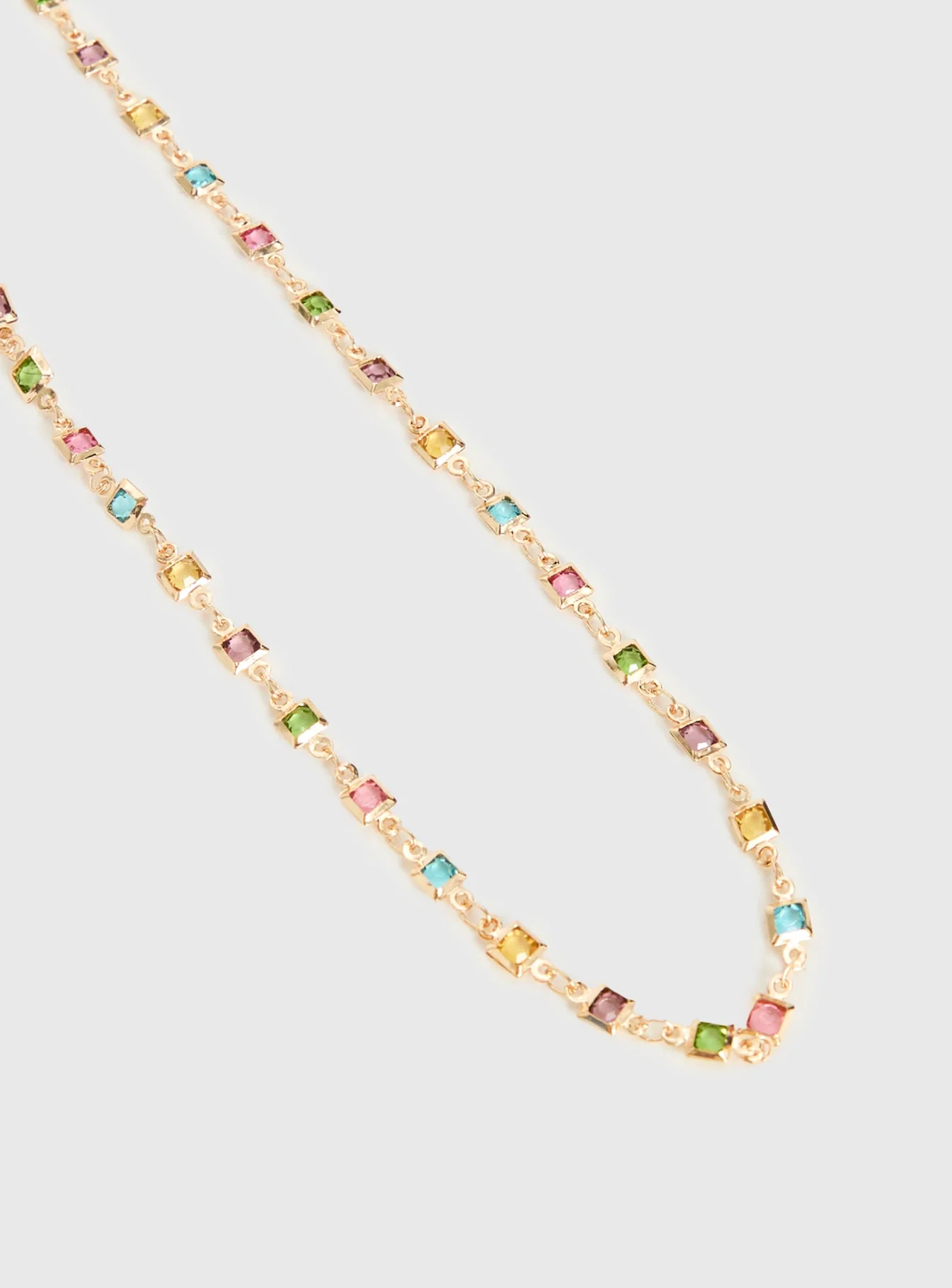 Americano Gemstone Necklace Gold - Image 3