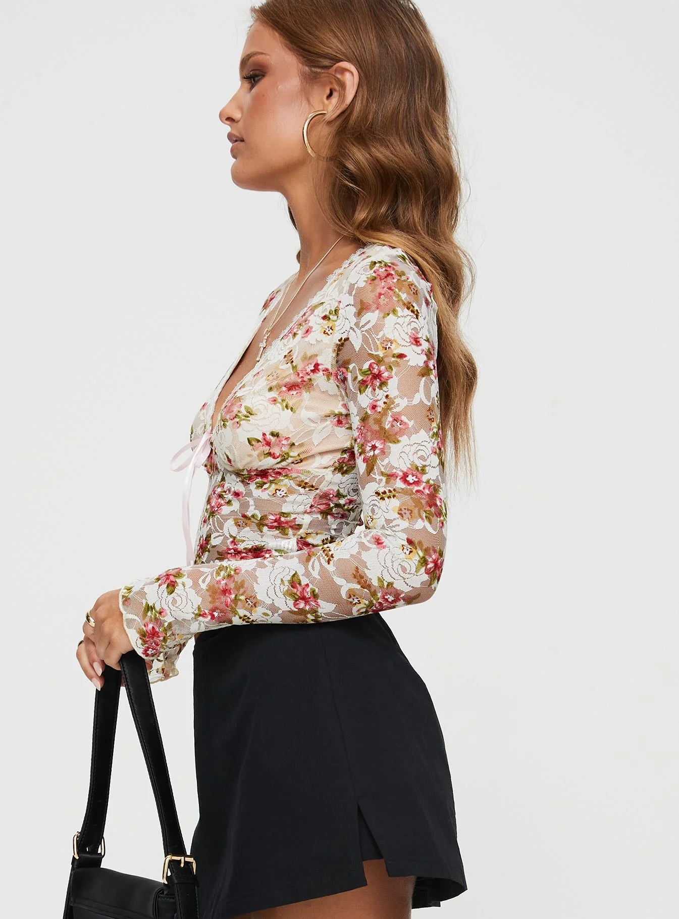 Amessa Long Sleeve Top Floral - Image 4