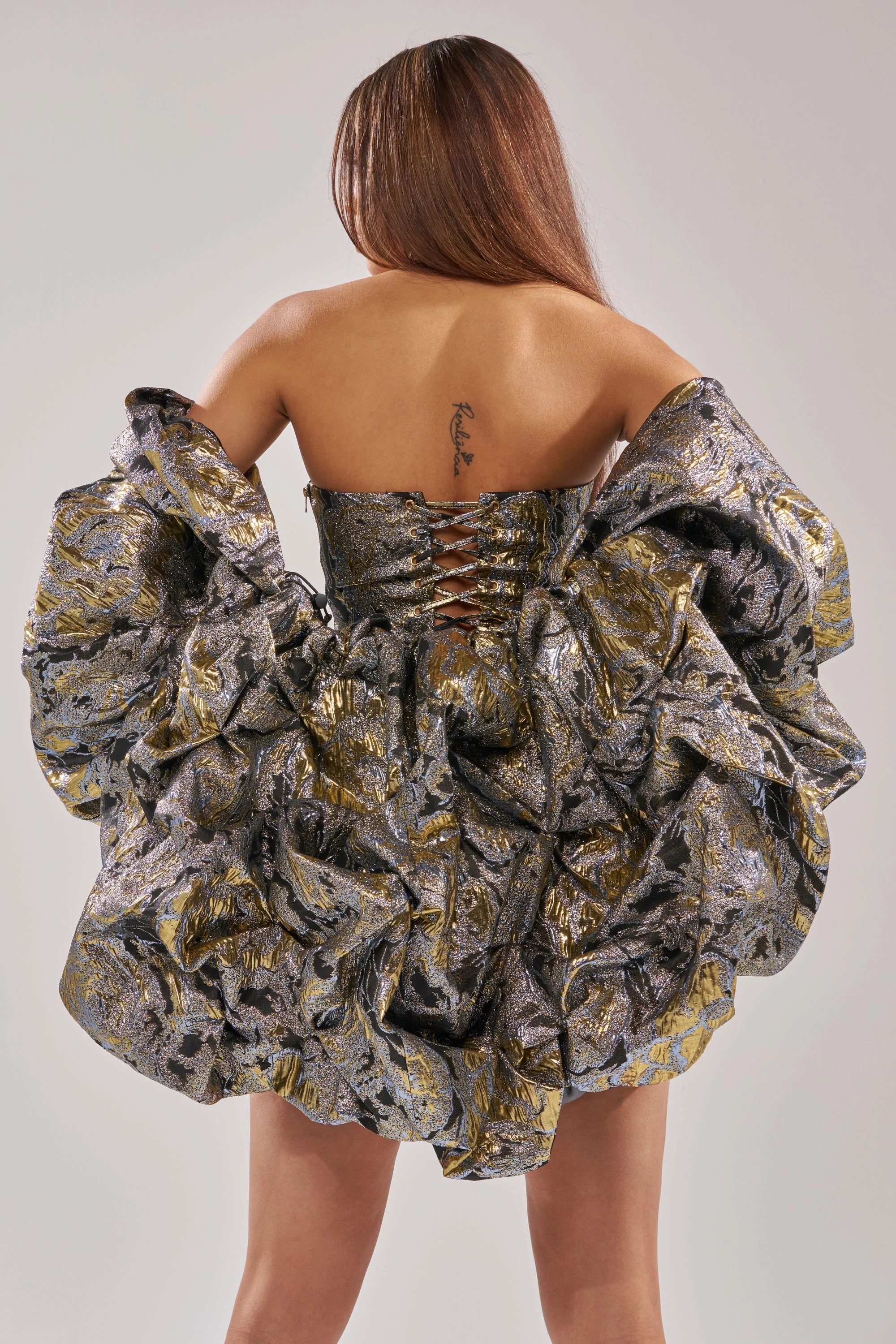 AMINA BROCADE SHRUG - Image 5