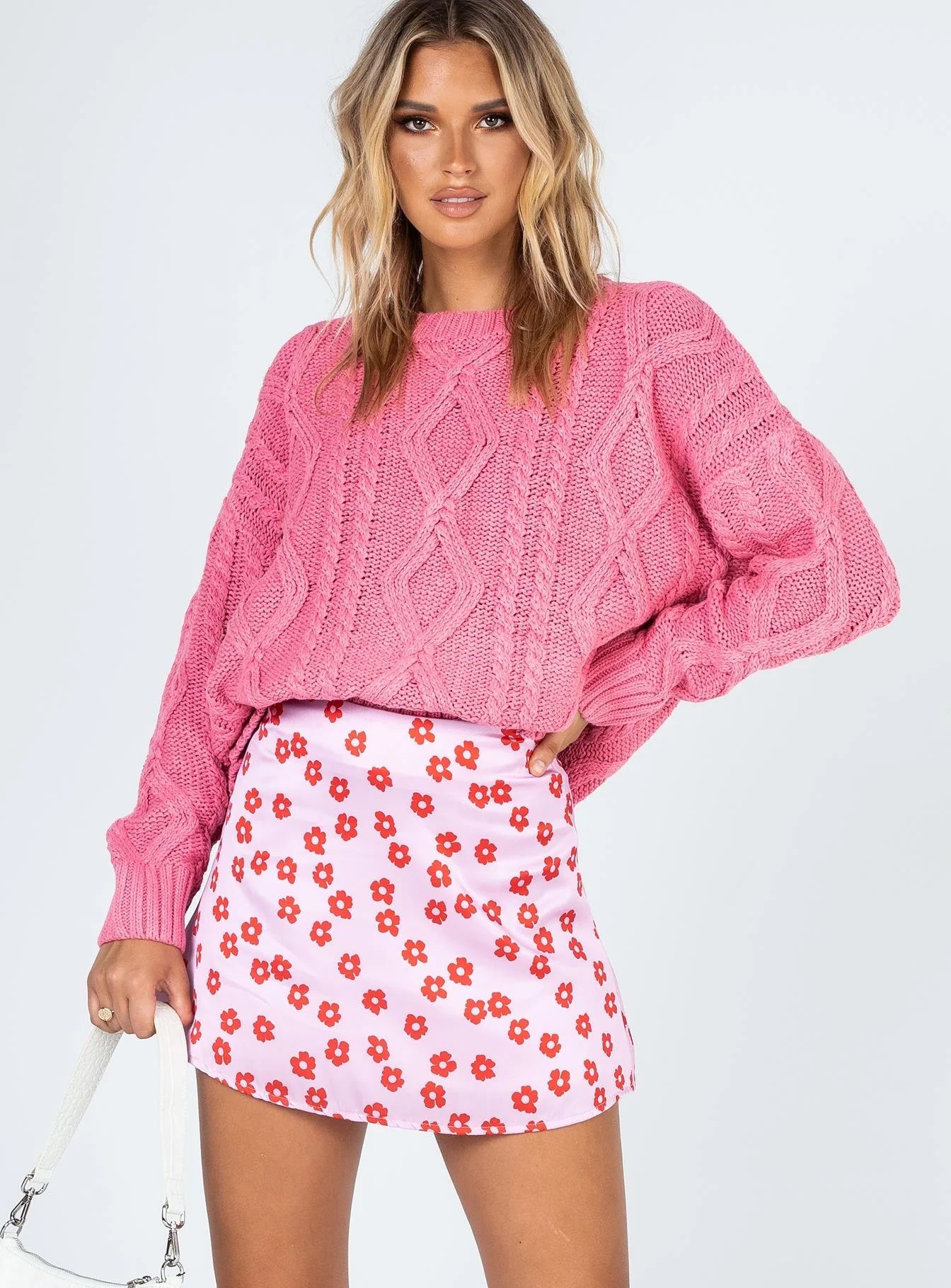 Anaya Oversized Sweater Pink - Image 2