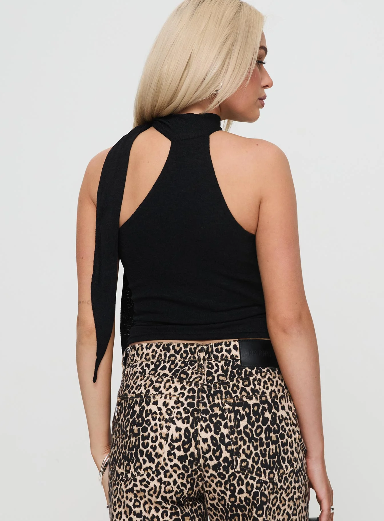 Anderstone Neck Tie Top Black - Image 5