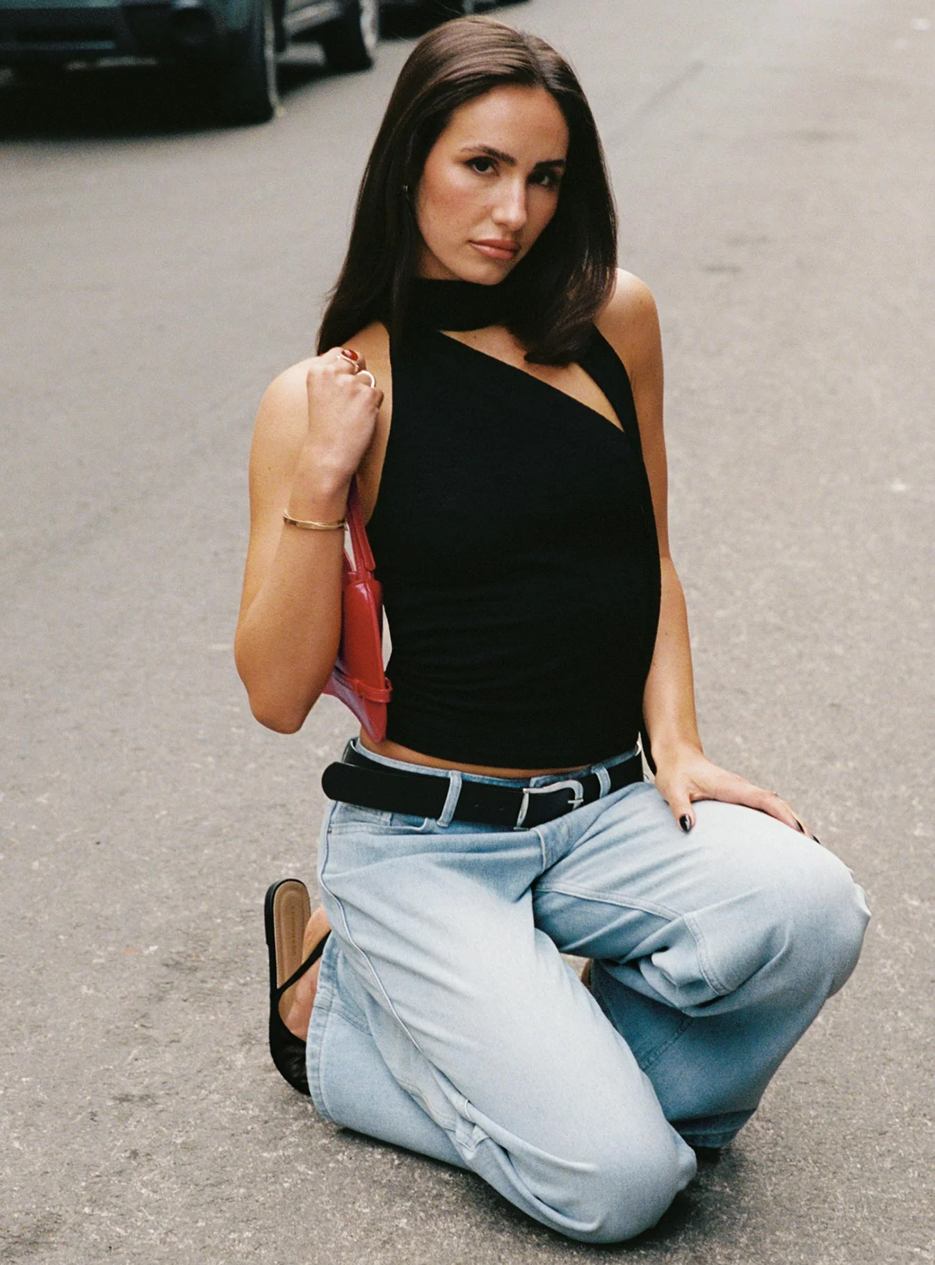 Anderstone Neck Tie Top Black - Image 9