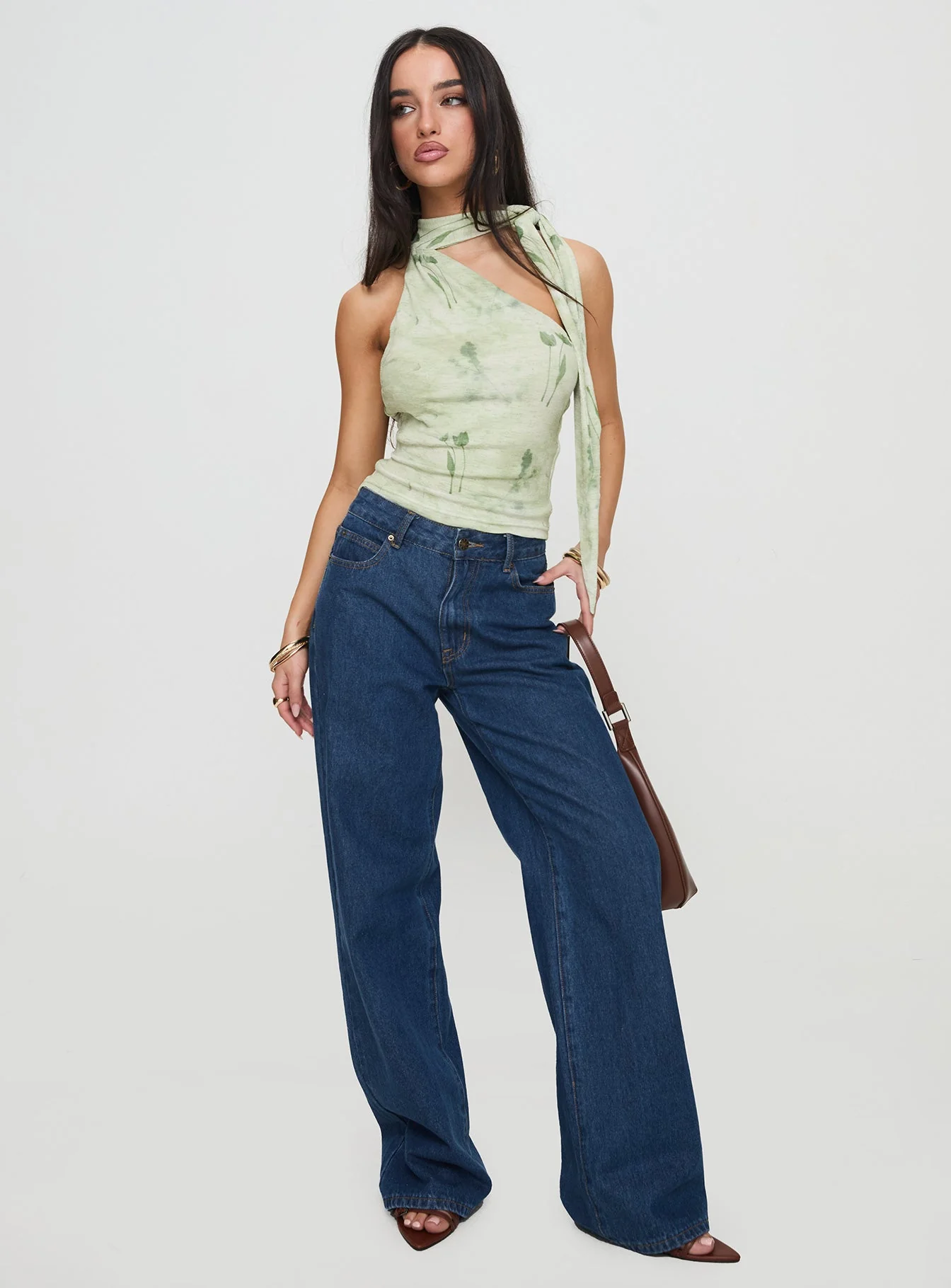 Anderstone Neck Tie Top Green - Image 3