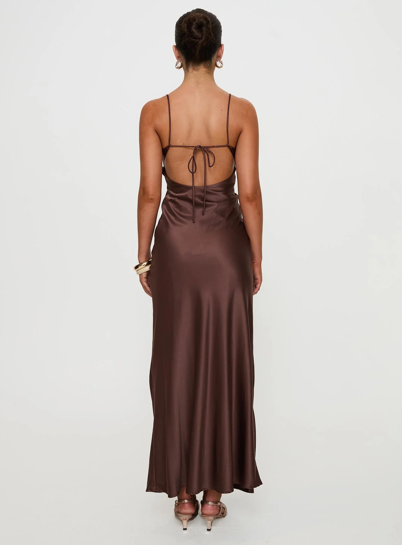 Angels Only Maxi Dress Chocolate - Image 5