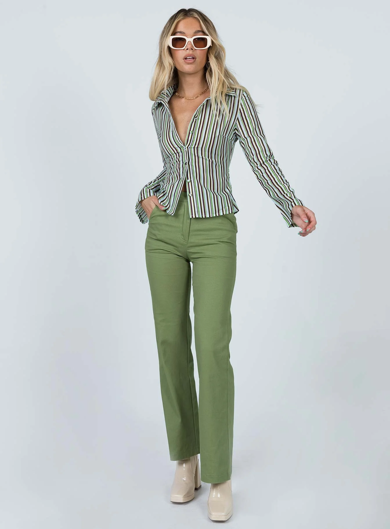 Anni Stripe Shirt Multi - Image 4