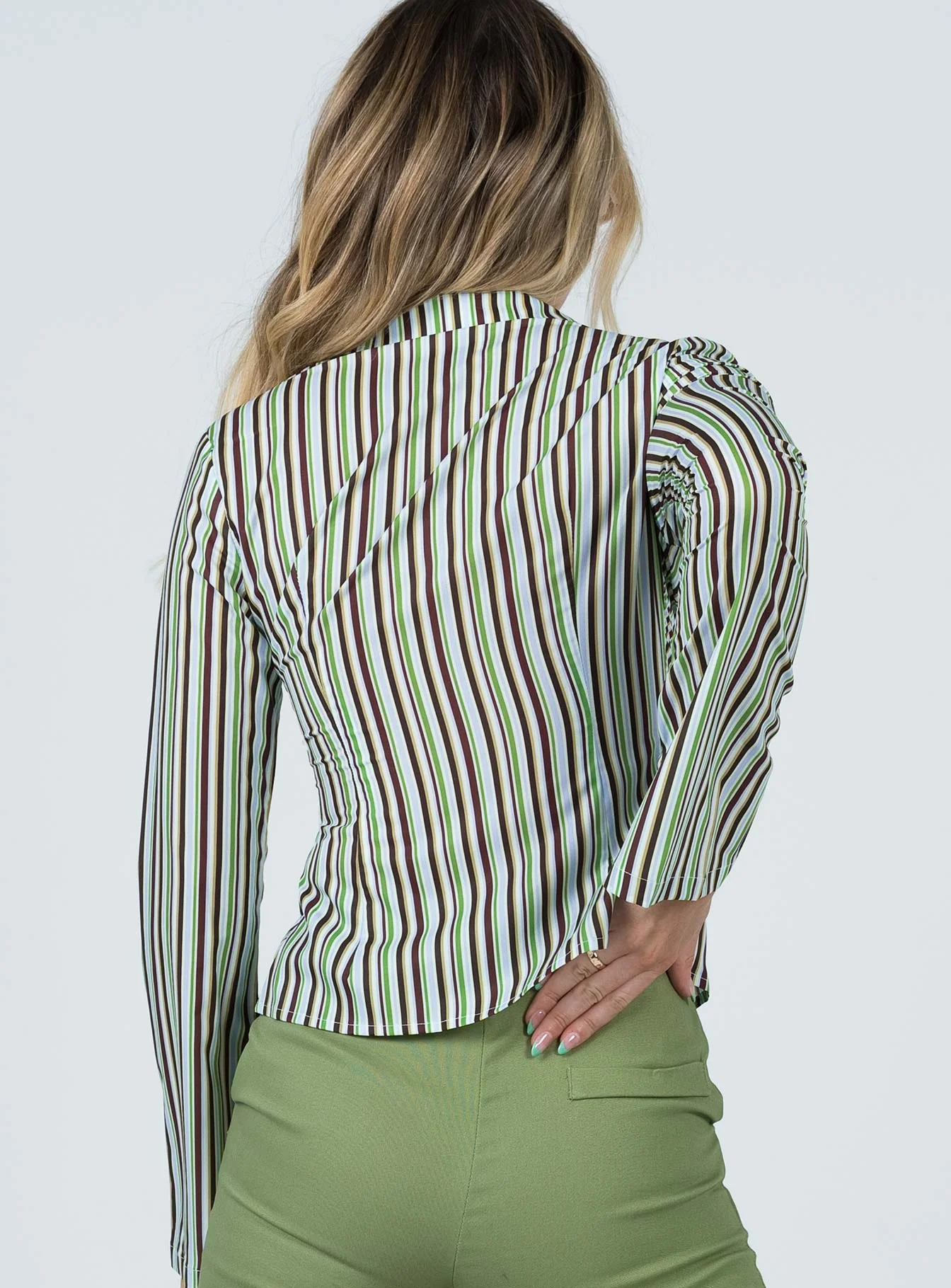 Anni Stripe Shirt Multi - Image 6