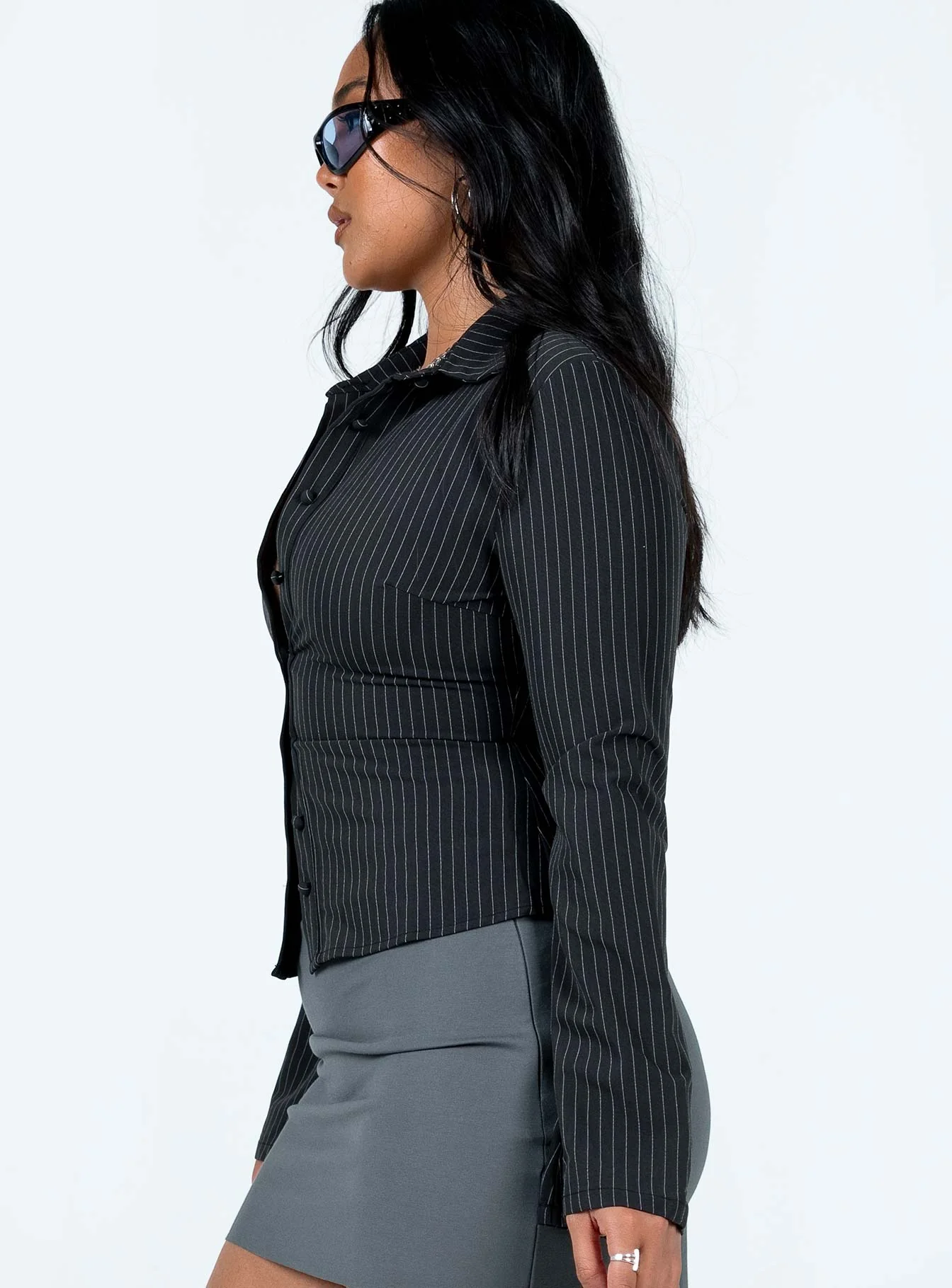 Anni Stripe Shirt Pinstripe - Image 4