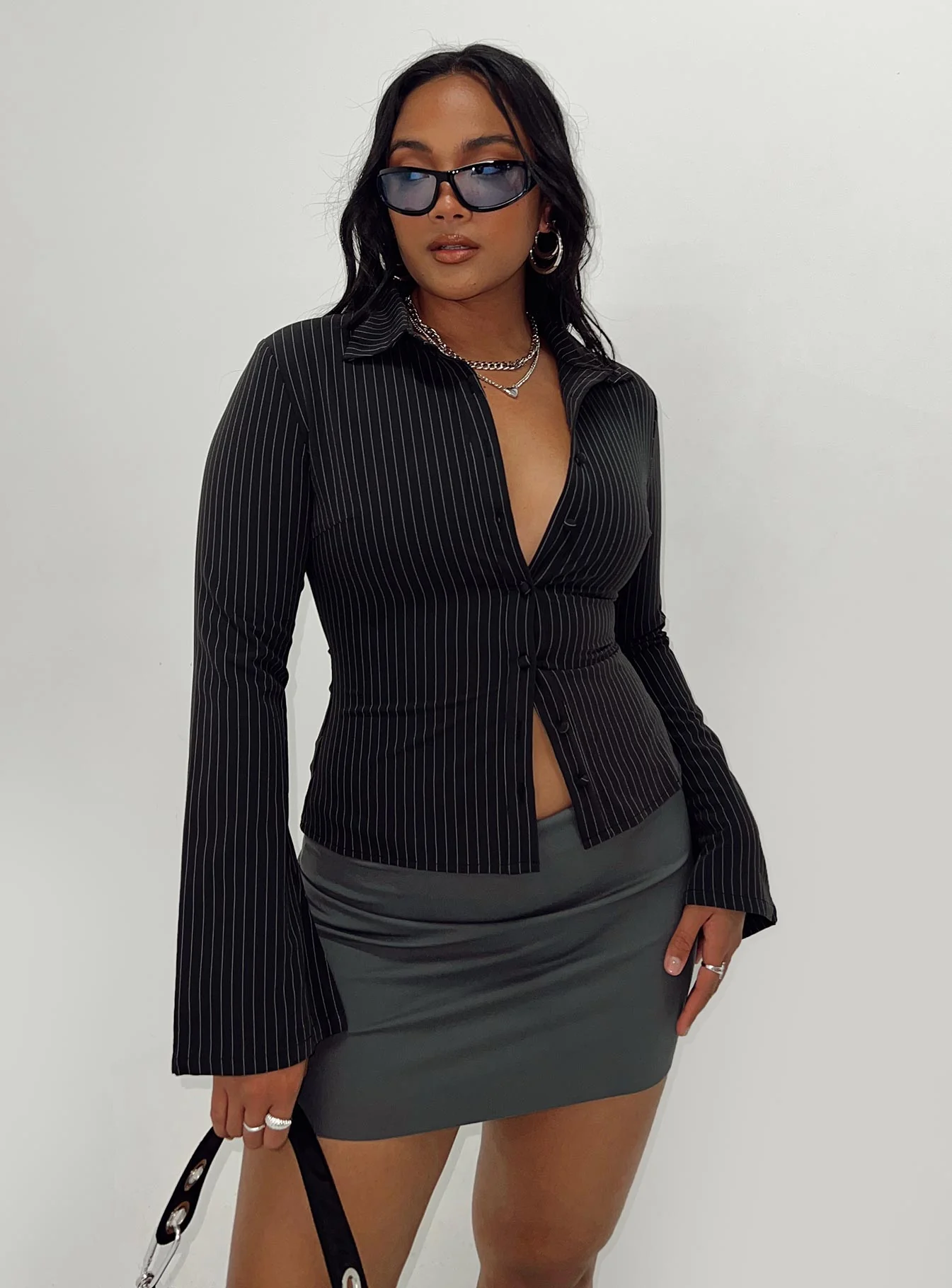 Anni Stripe Shirt Pinstripe - Image 7