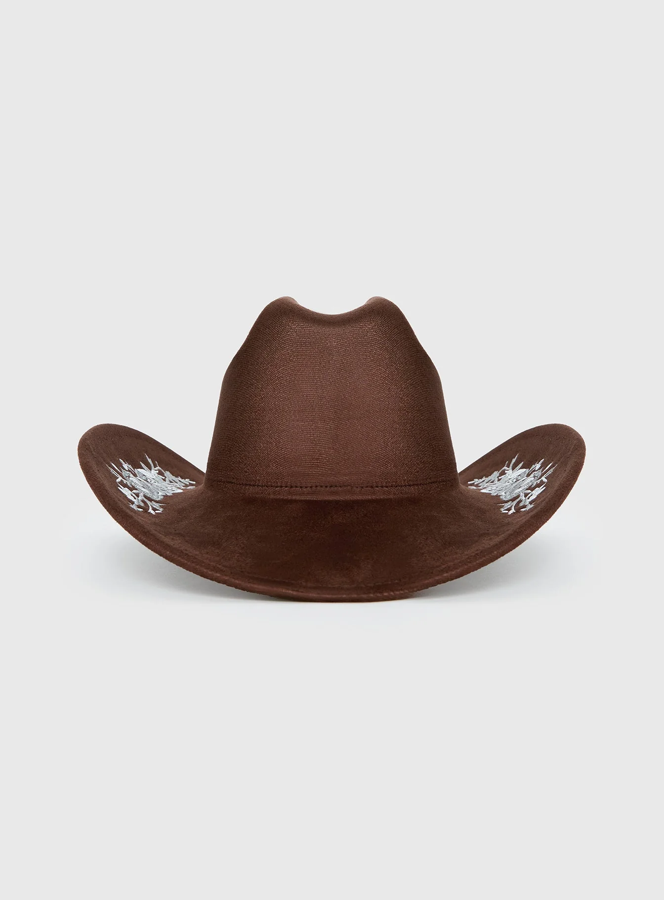 Another Level Embroidered Cowboy Hat Brown - Image 2