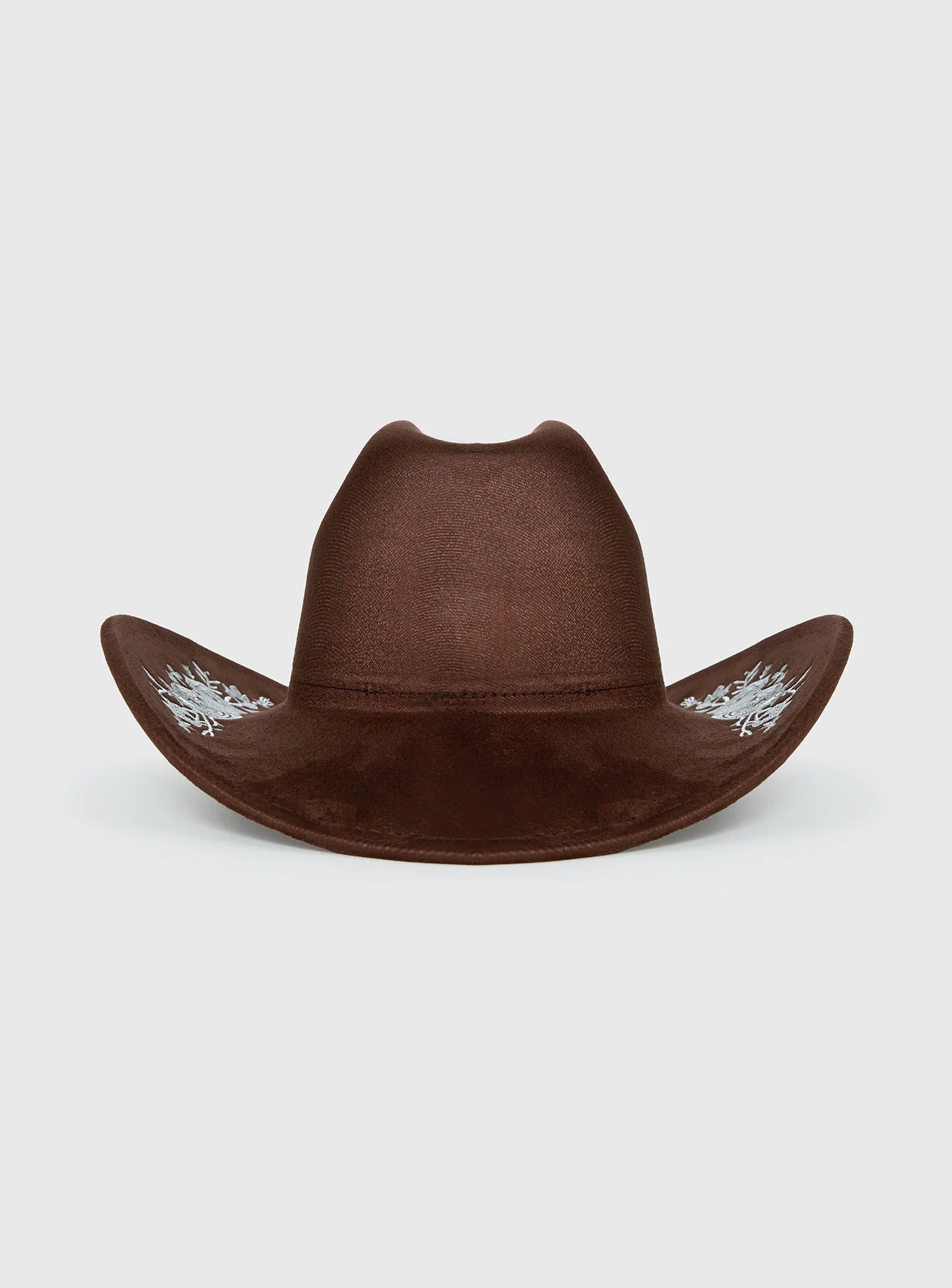 Another Level Embroidered Cowboy Hat Brown - Image 4