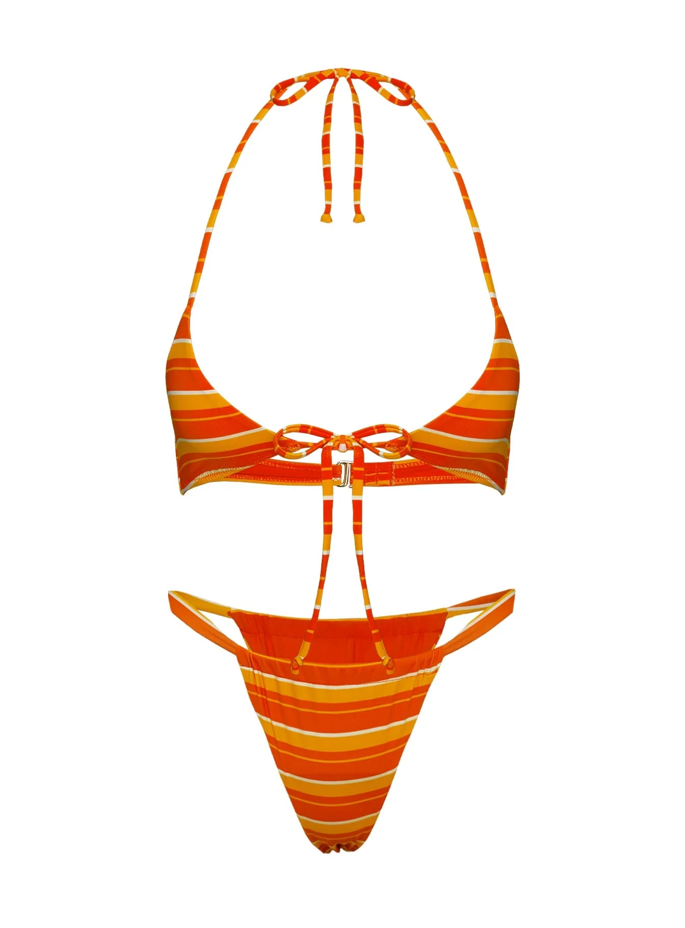 Another Sunny Day Bikini Bottoms Orange Stripe - Image 5
