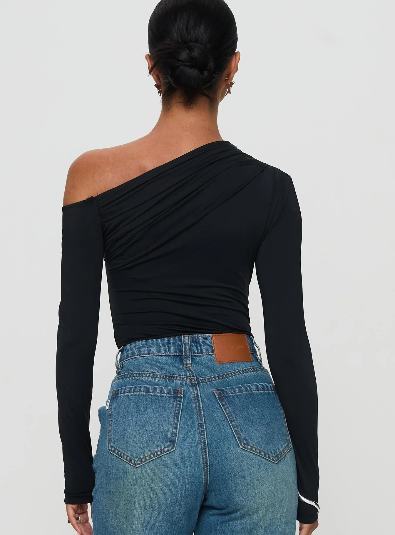 Antilles One Shoulder Bodysuit Black - Image 4