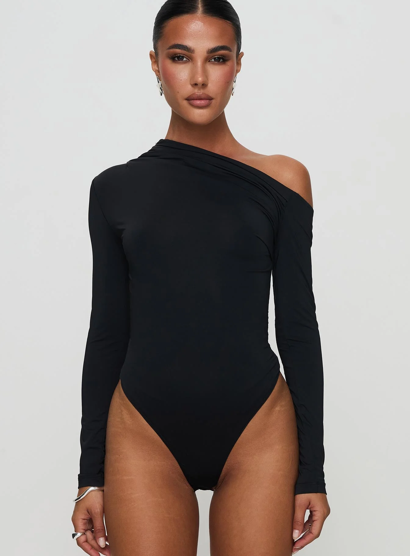 Antilles One Shoulder Bodysuit Black - Image 7