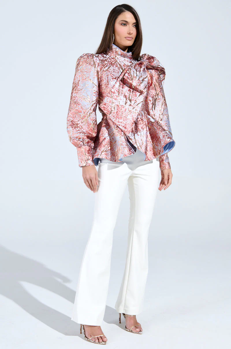ANTIQUE BROCADE BOW TOP - Image 7