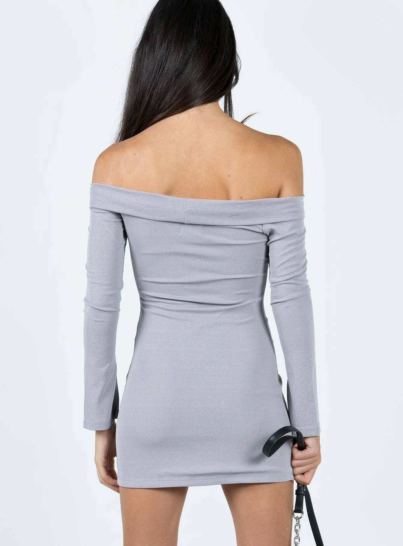 Anya Mini Dress Grey - Image 5