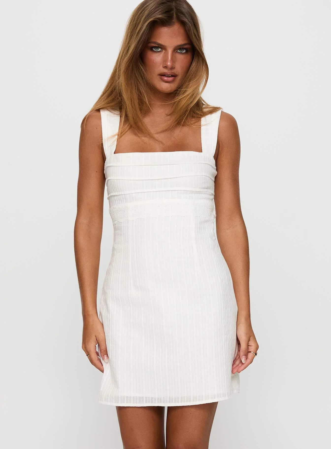 Anyone But You Mini Dress White - Image 2