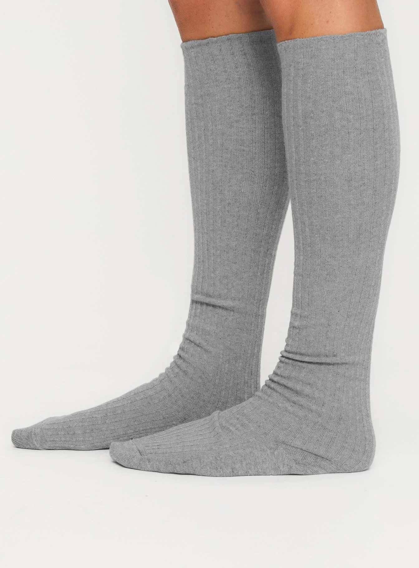 Apatow Knee High Socks Grey - Image 4