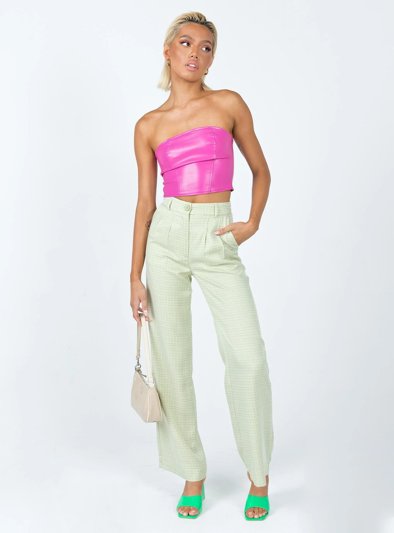 Archer Pants Green Check - Image 2