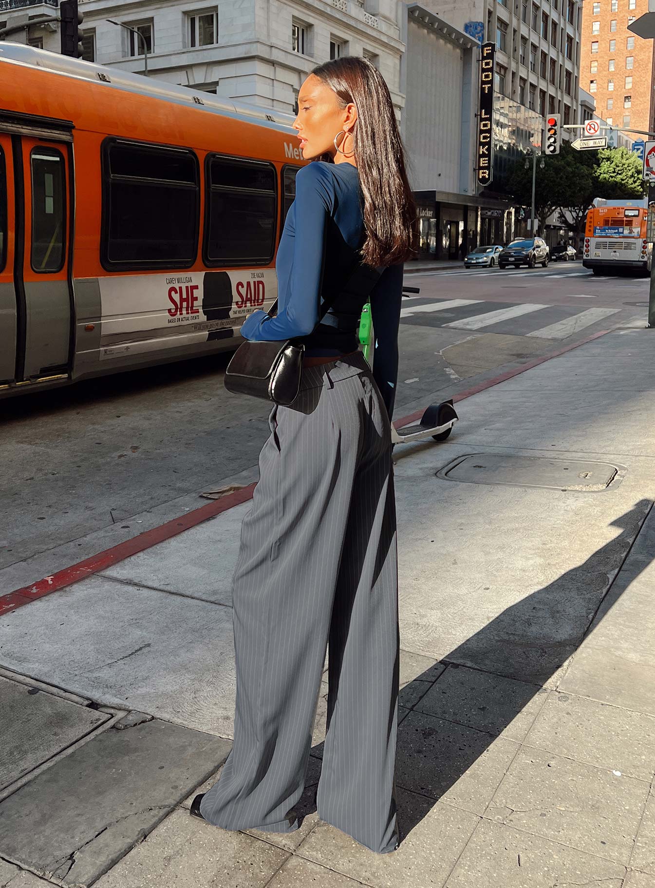 Archer Pants Pinstripe Grey - Image 11