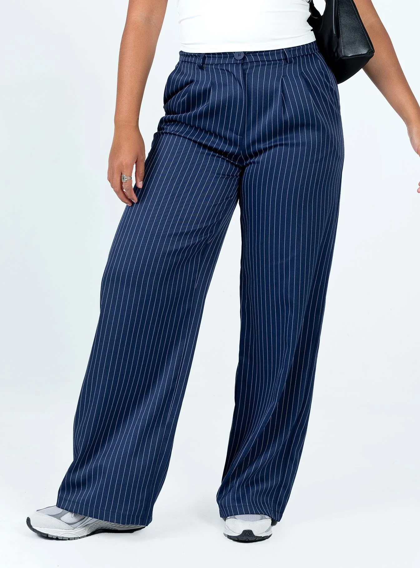 Archer Pants Pinstripe Navy - Image 2