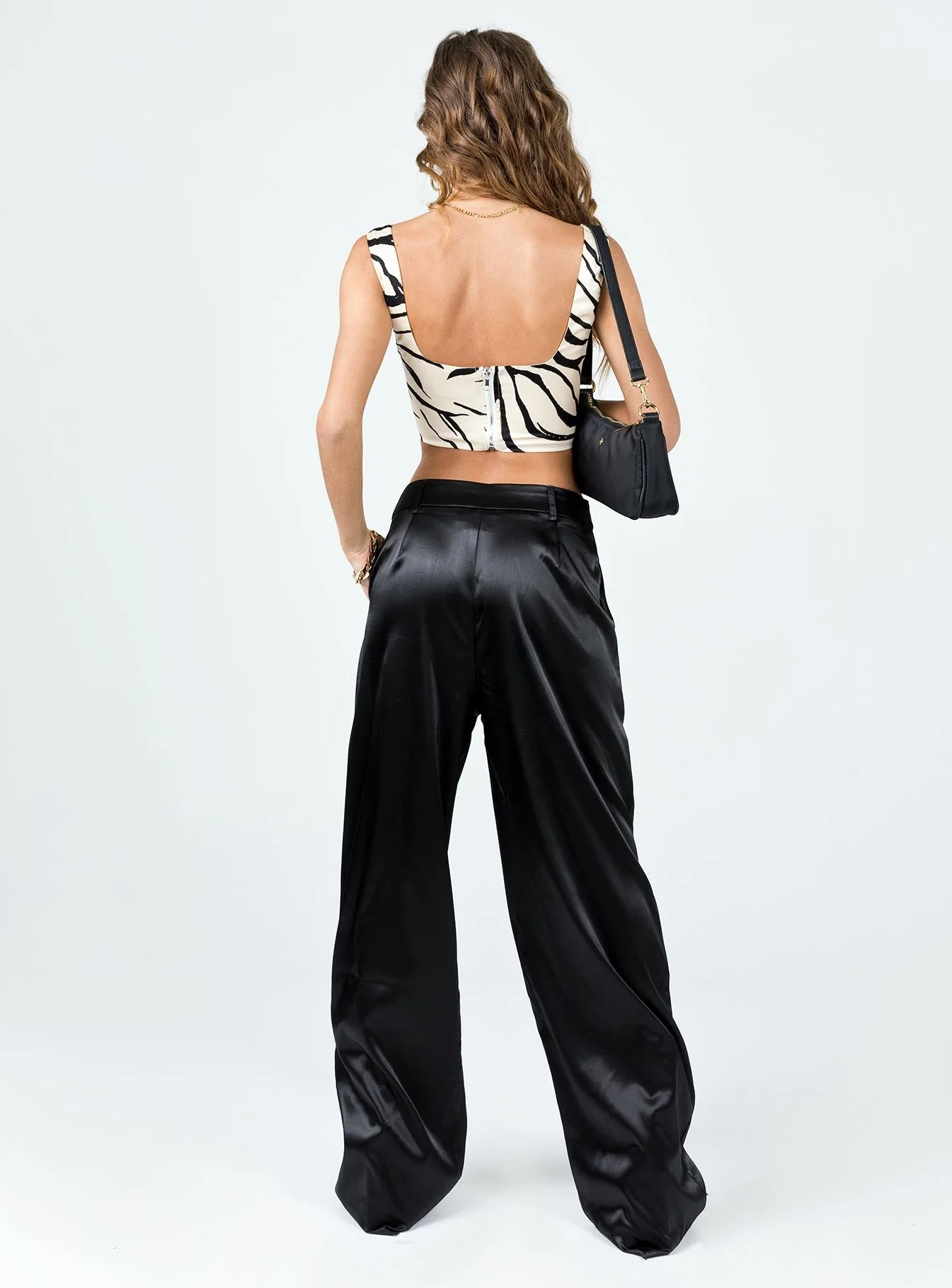 Archer Pants Satin Black - Image 4