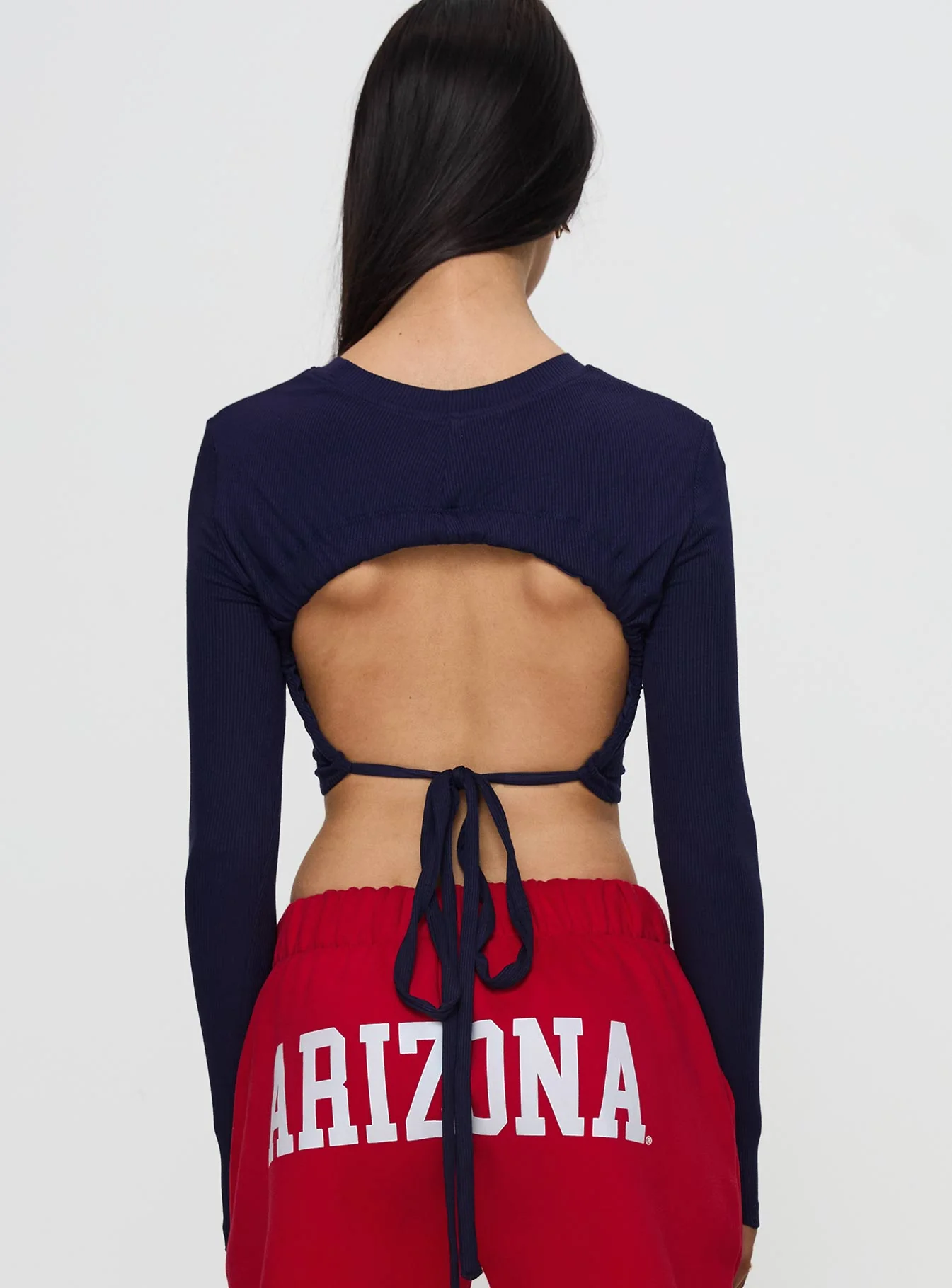 U of A Bring It Back Long Sleeve Top Navy - Image 5