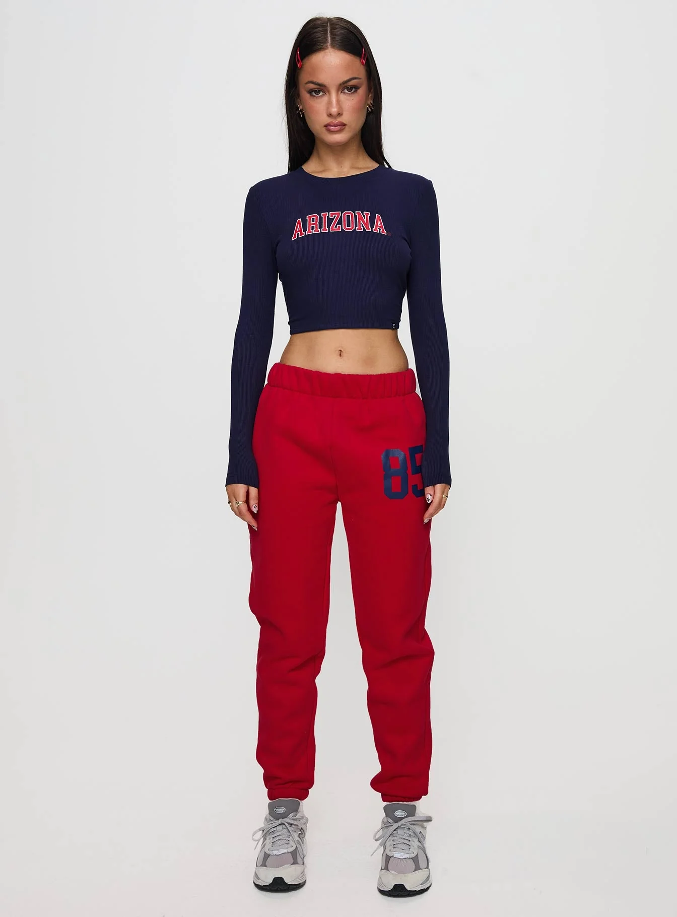 U of A Bring It Back Long Sleeve Top Navy - Image 7