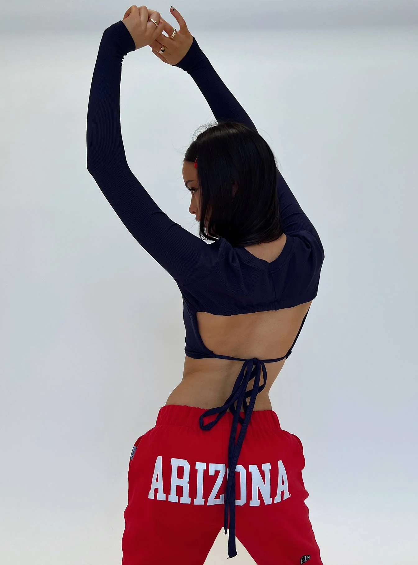 U of A Bring It Back Long Sleeve Top Navy - Image 8