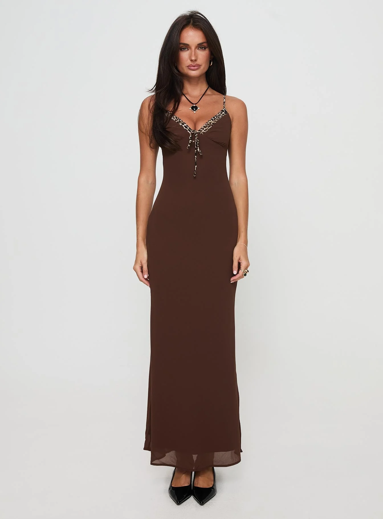 Moorey Maxi Dress Brown - Image 7