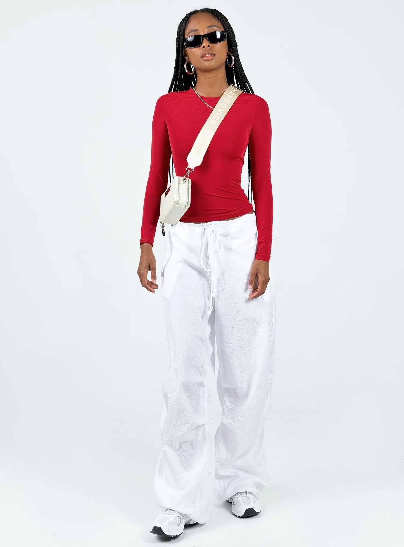Arnim Long Sleeve Top Red - Image 3